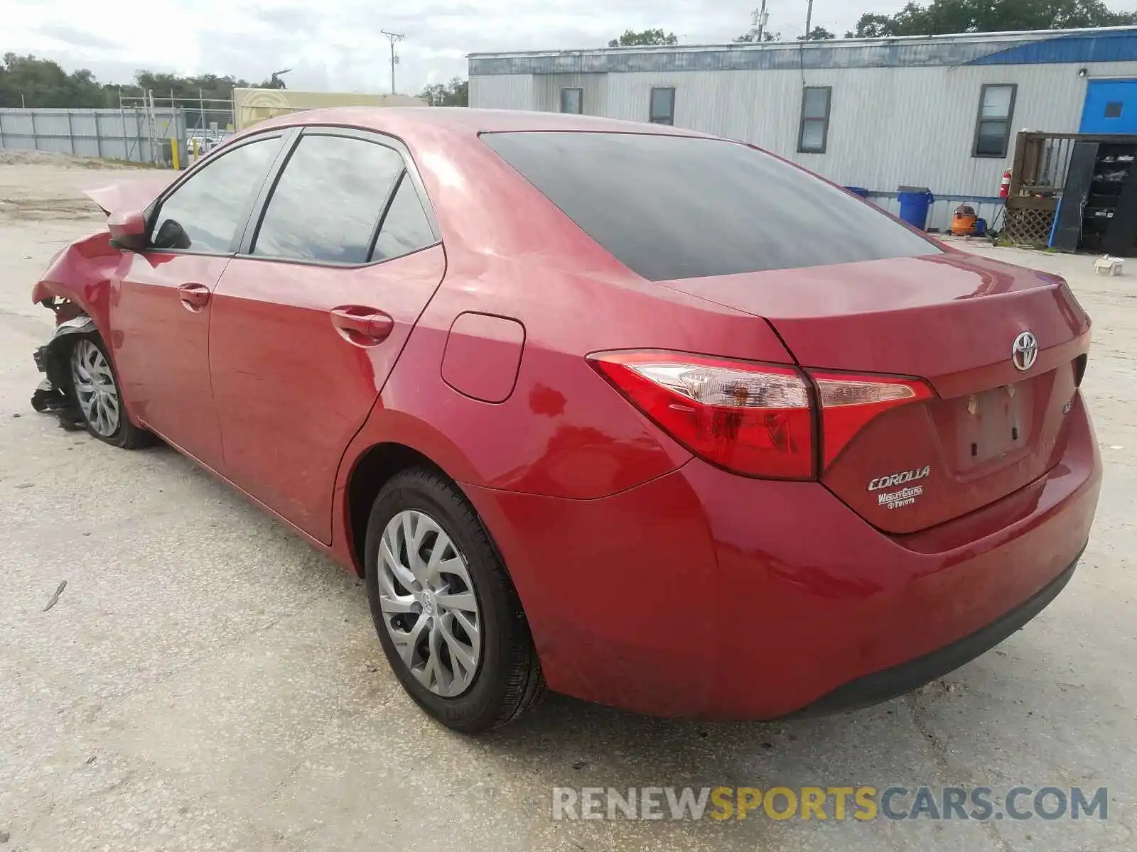 3 Photograph of a damaged car 2T1BURHE4KC195207 TOYOTA COROLLA 2019