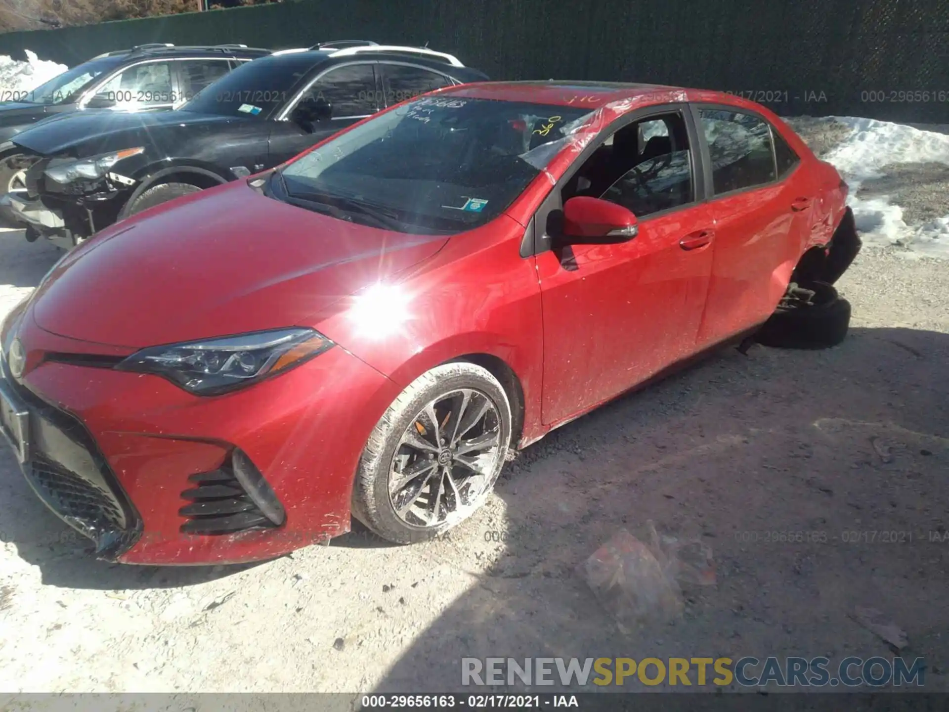 2 Photograph of a damaged car 2T1BURHE4KC195319 TOYOTA COROLLA 2019