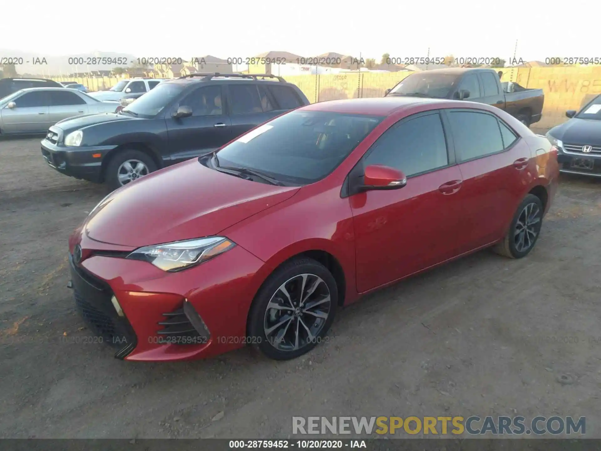 2 Photograph of a damaged car 2T1BURHE4KC195627 TOYOTA COROLLA 2019