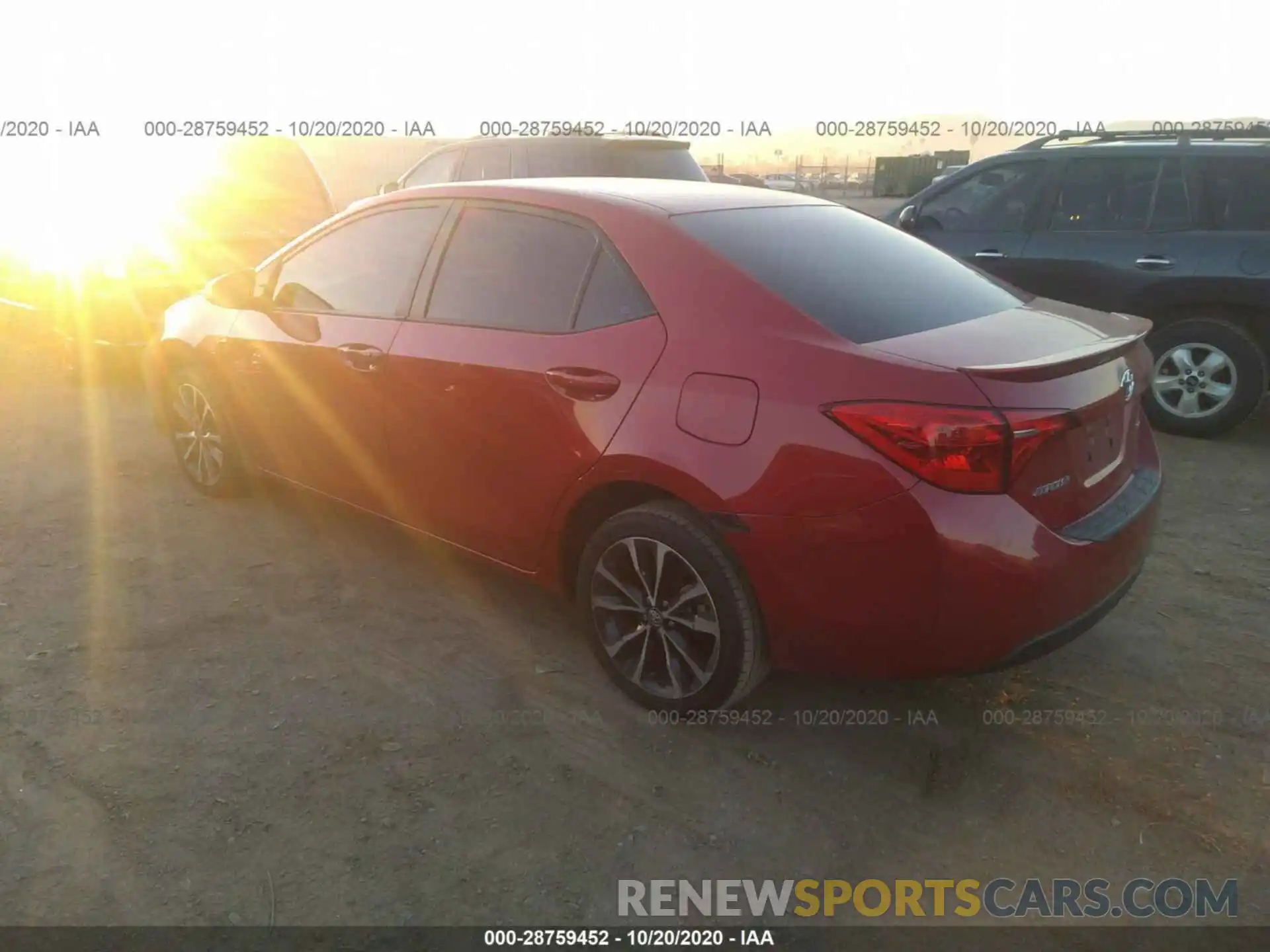 3 Photograph of a damaged car 2T1BURHE4KC195627 TOYOTA COROLLA 2019