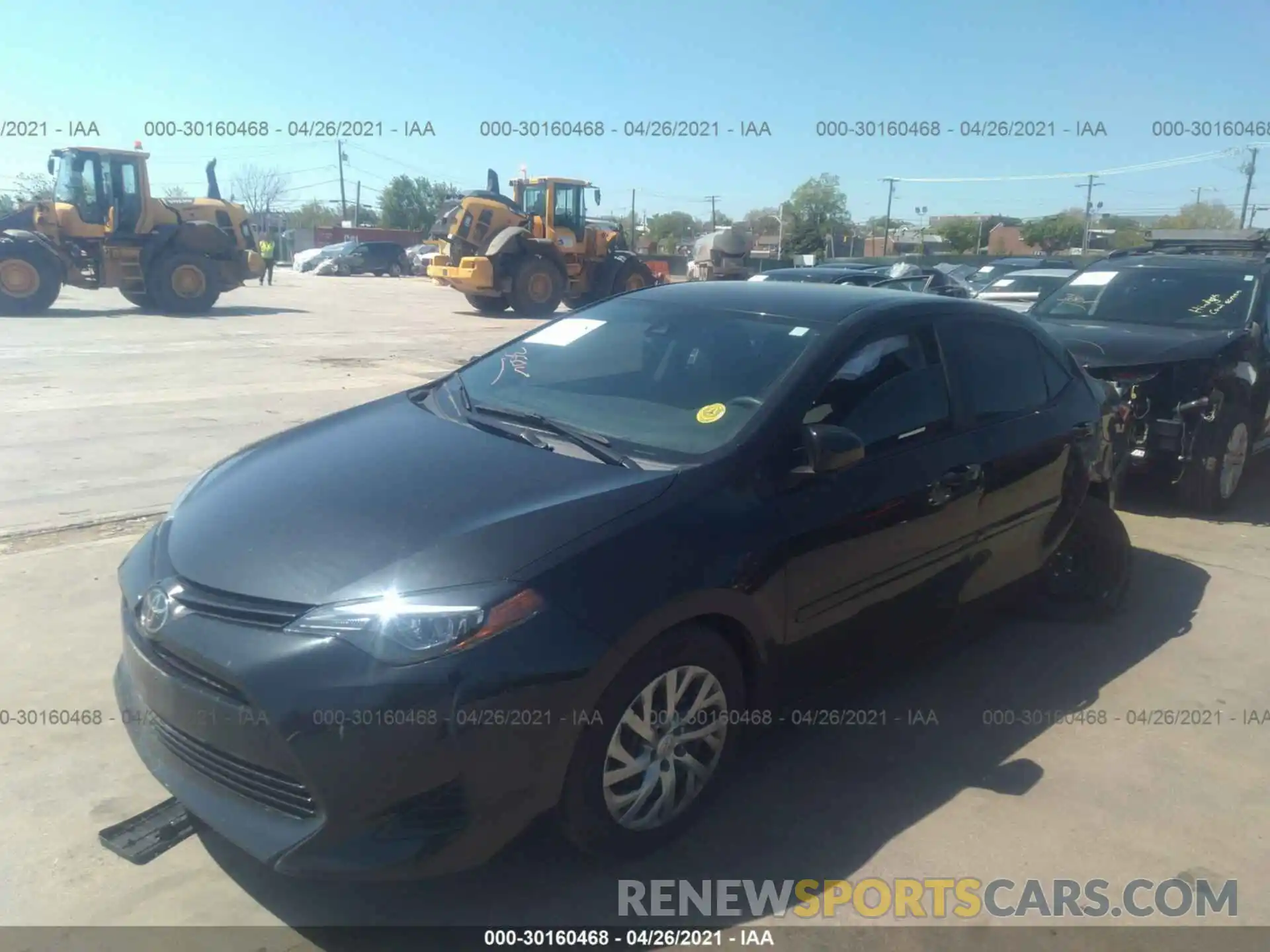 2 Photograph of a damaged car 2T1BURHE4KC195837 TOYOTA COROLLA 2019