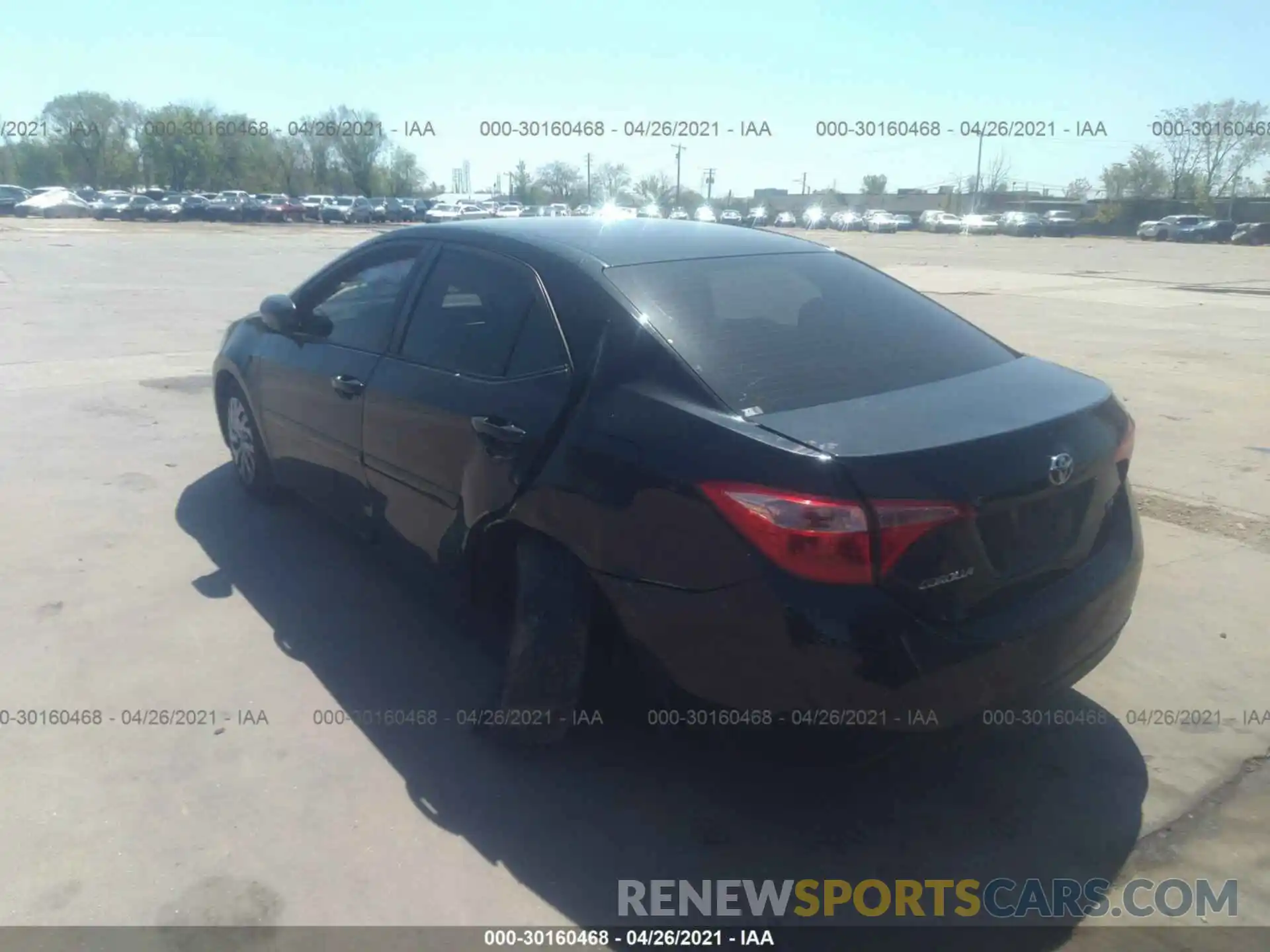 3 Photograph of a damaged car 2T1BURHE4KC195837 TOYOTA COROLLA 2019