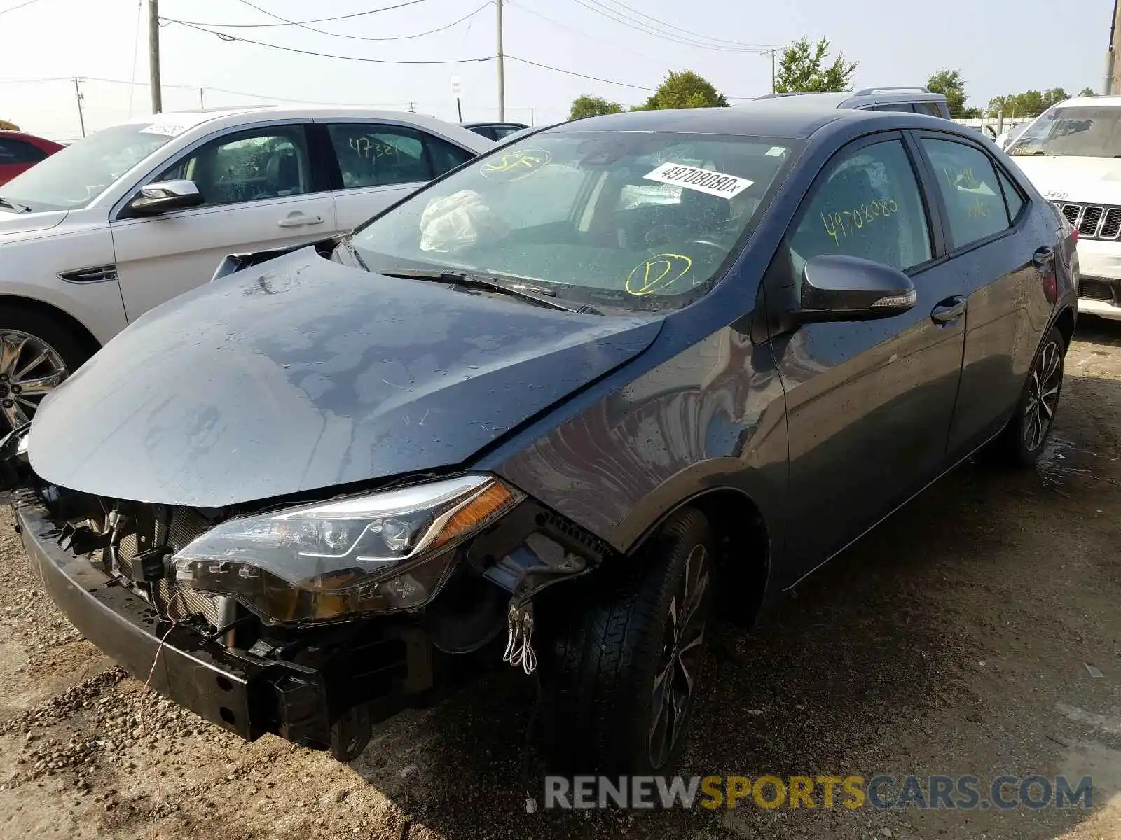 2 Photograph of a damaged car 2T1BURHE4KC196261 TOYOTA COROLLA 2019