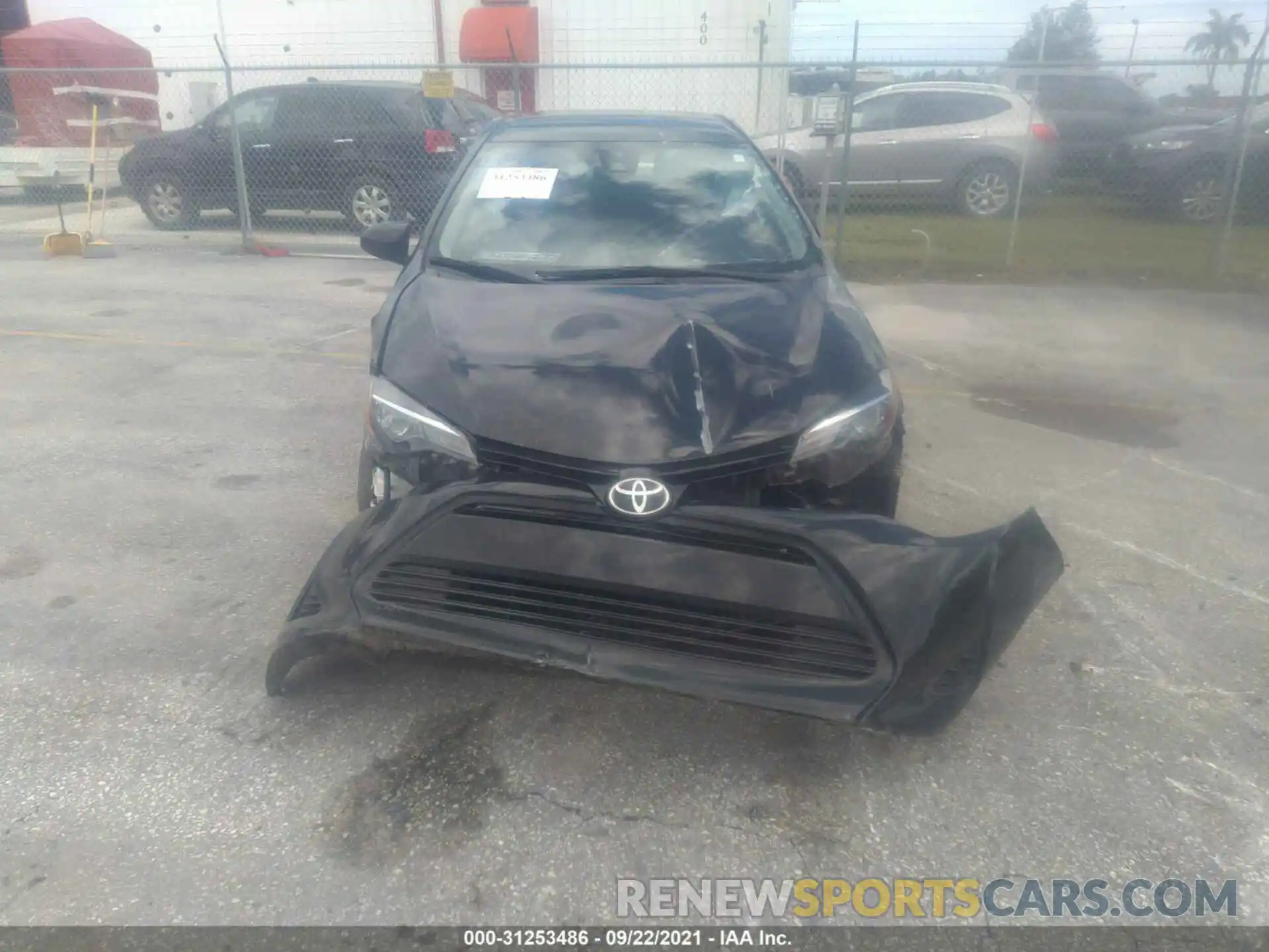 6 Photograph of a damaged car 2T1BURHE4KC196910 TOYOTA COROLLA 2019