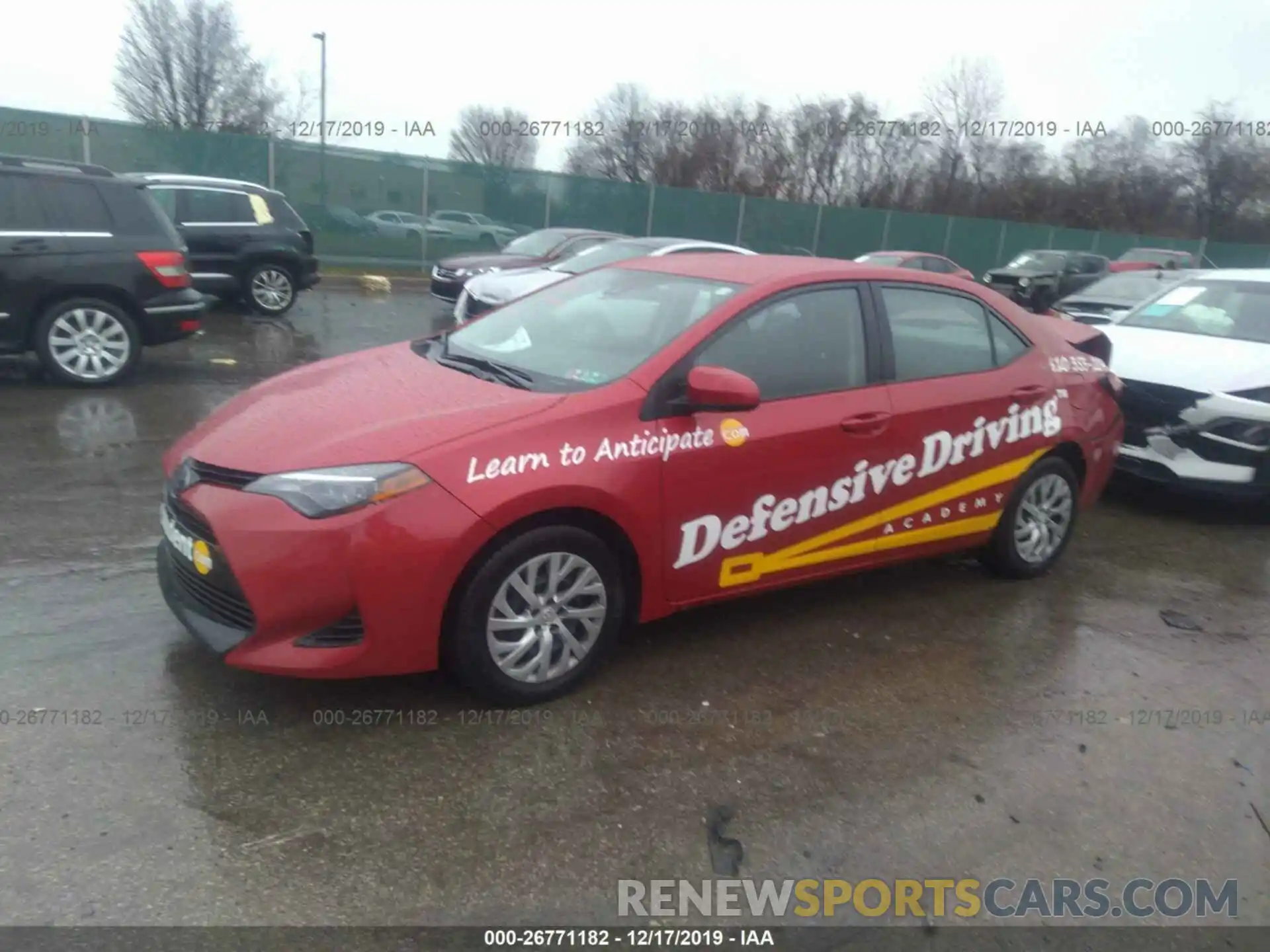 2 Photograph of a damaged car 2T1BURHE4KC197393 TOYOTA COROLLA 2019