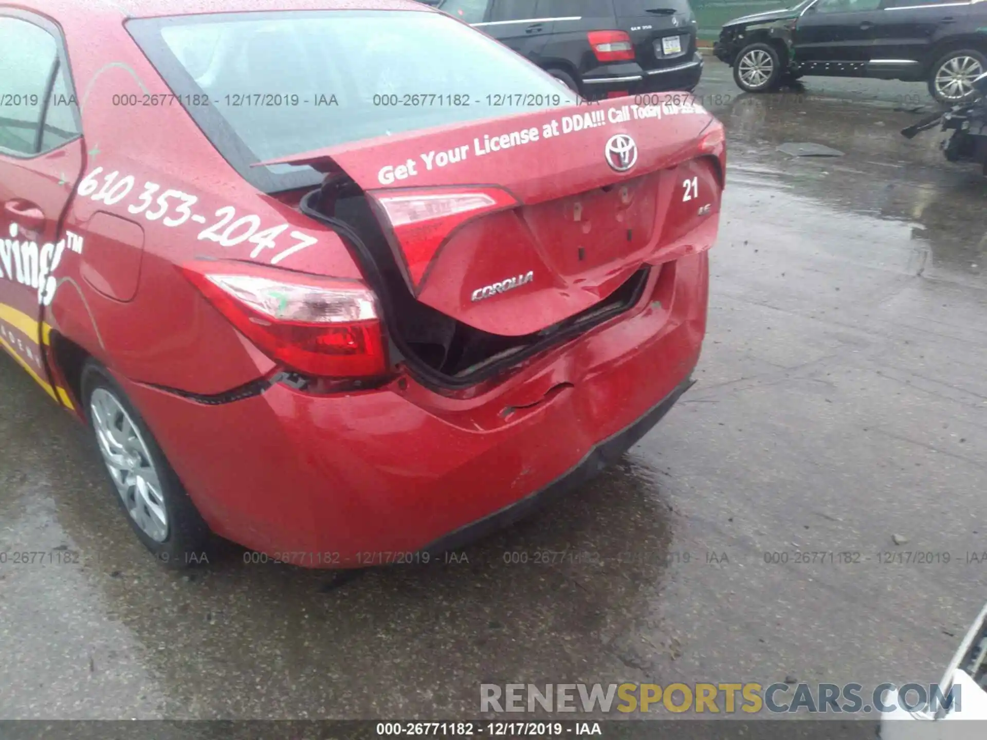 6 Photograph of a damaged car 2T1BURHE4KC197393 TOYOTA COROLLA 2019