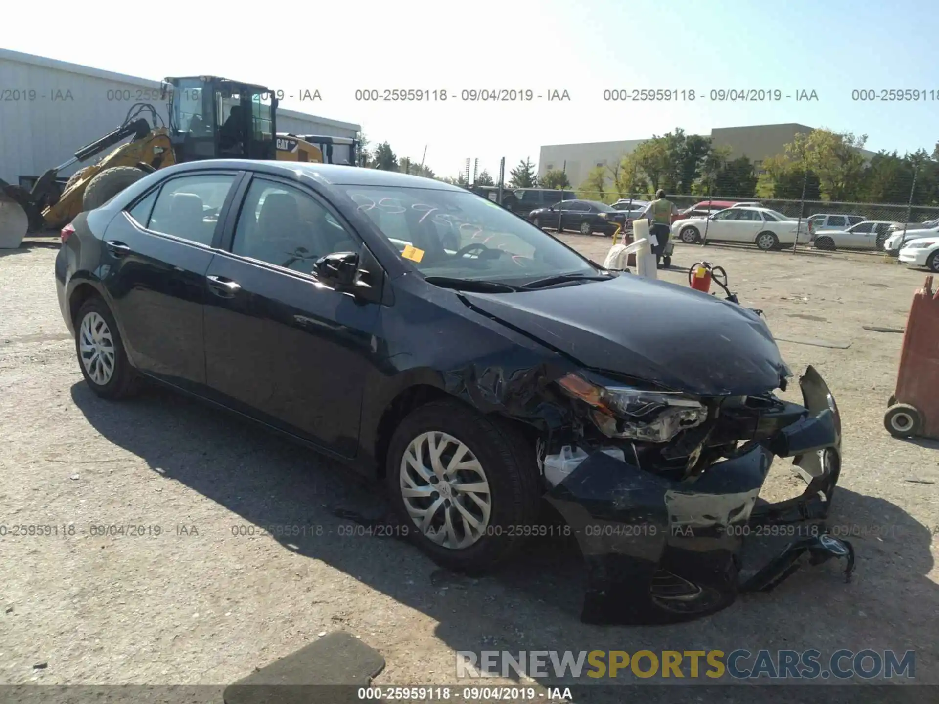 1 Photograph of a damaged car 2T1BURHE4KC197474 TOYOTA COROLLA 2019