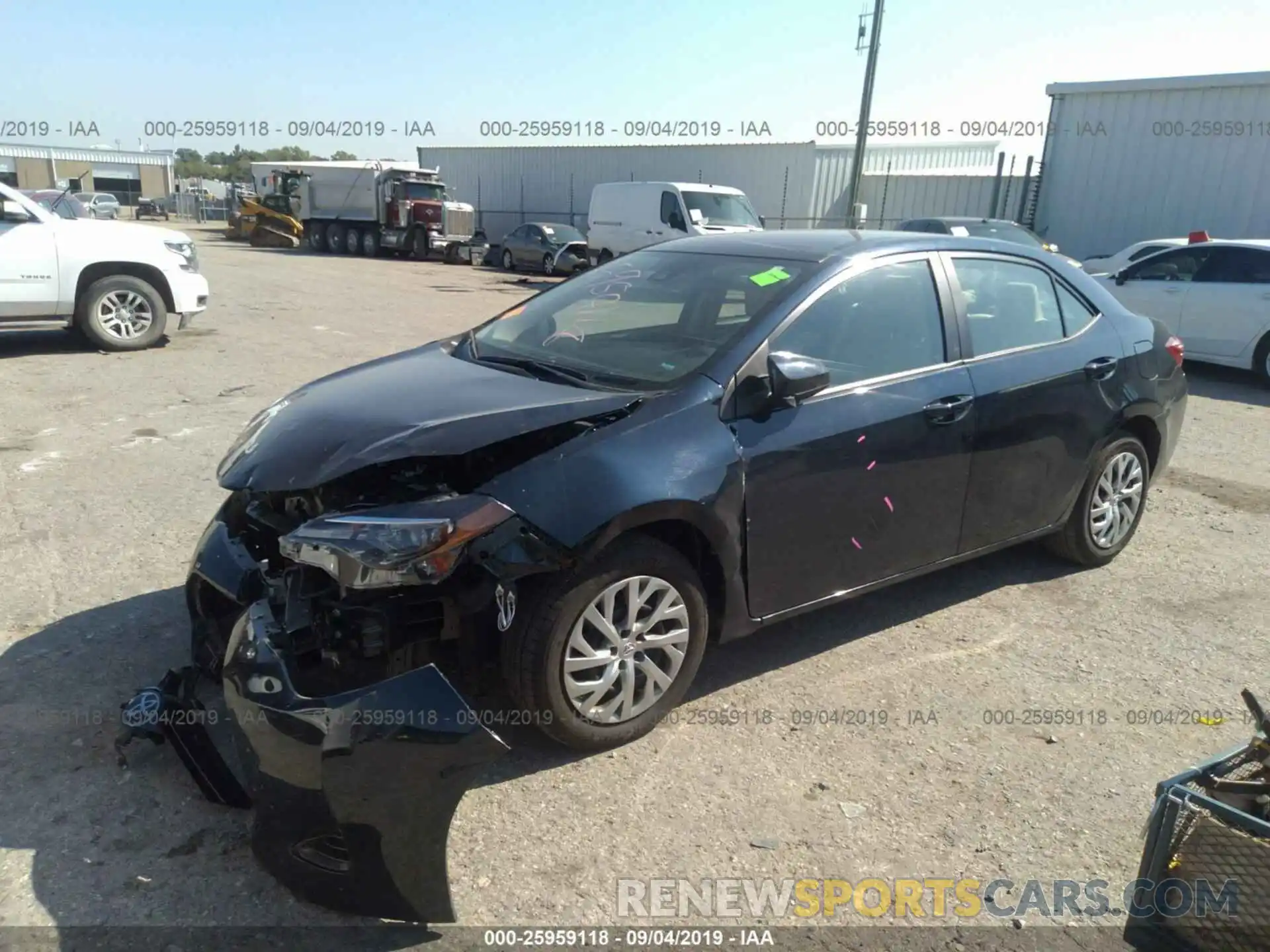 2 Photograph of a damaged car 2T1BURHE4KC197474 TOYOTA COROLLA 2019