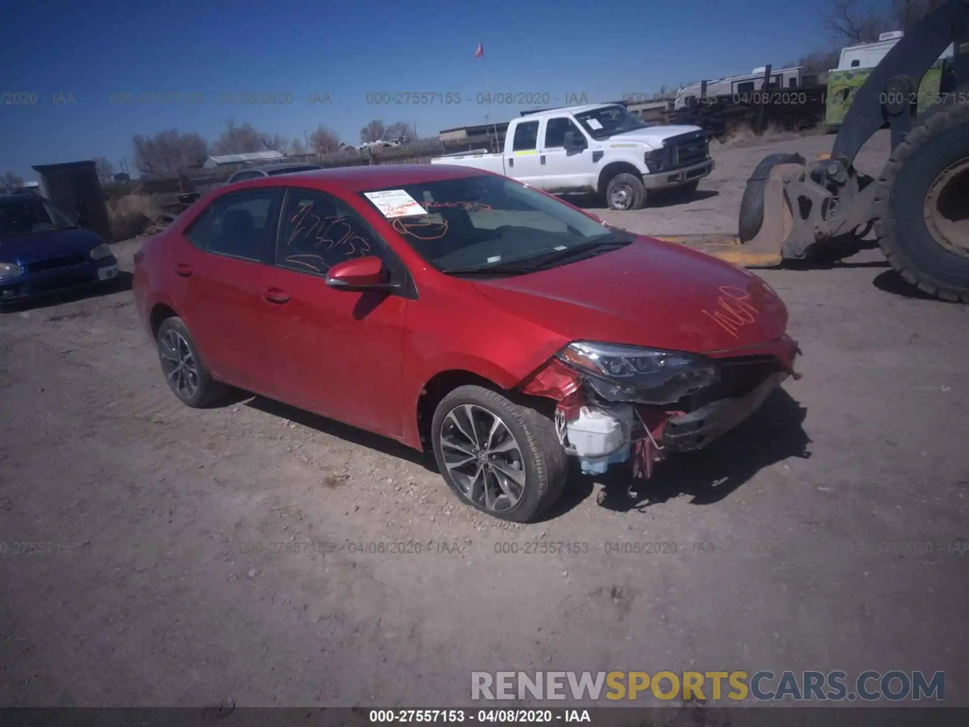 1 Photograph of a damaged car 2T1BURHE4KC197779 TOYOTA COROLLA 2019