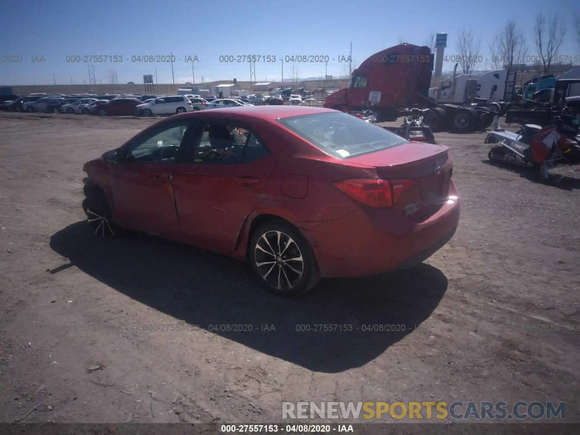 3 Photograph of a damaged car 2T1BURHE4KC197779 TOYOTA COROLLA 2019