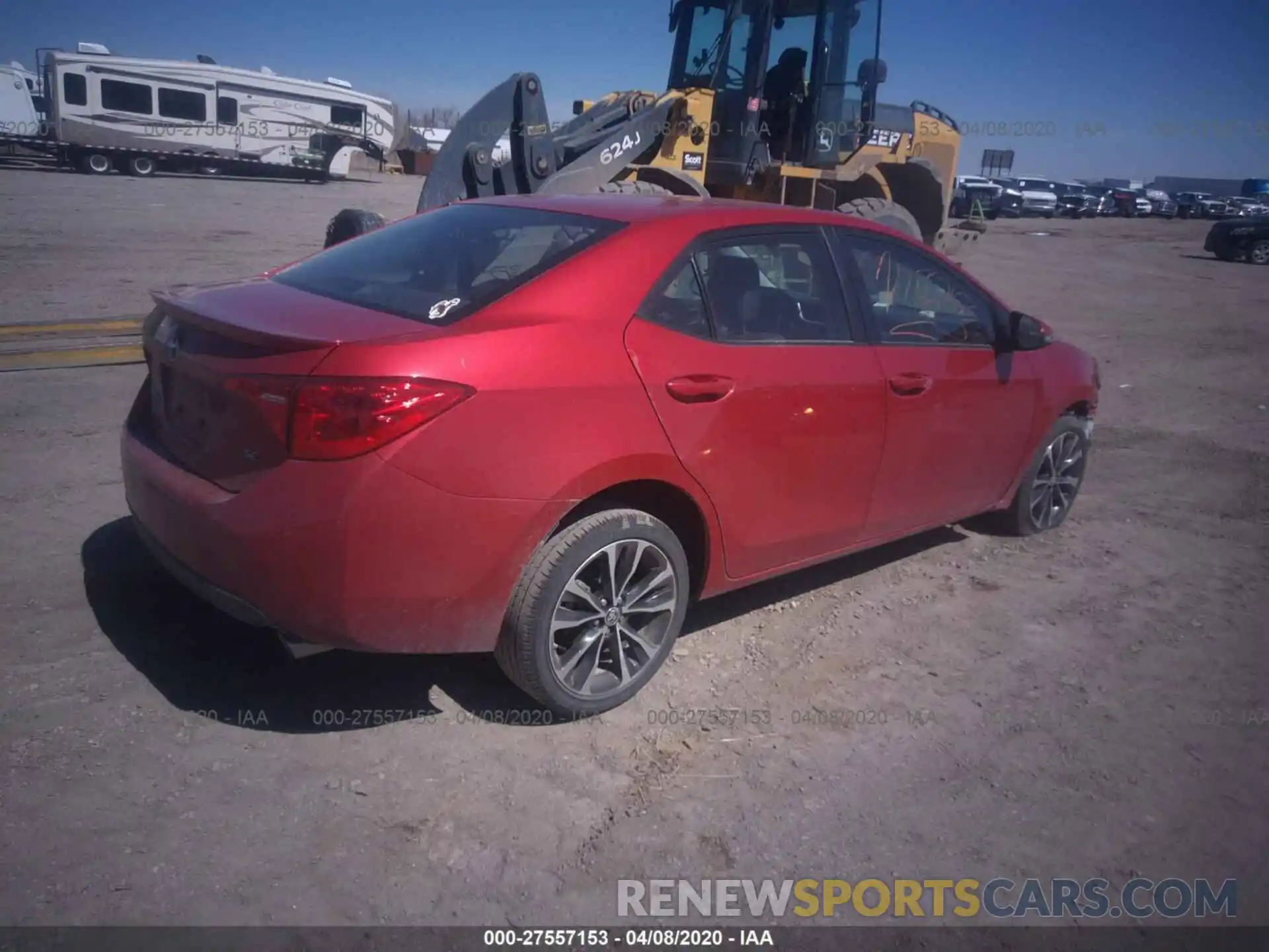 4 Photograph of a damaged car 2T1BURHE4KC197779 TOYOTA COROLLA 2019