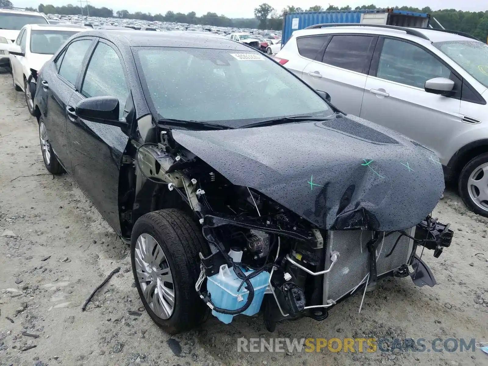 1 Photograph of a damaged car 2T1BURHE4KC198284 TOYOTA COROLLA 2019