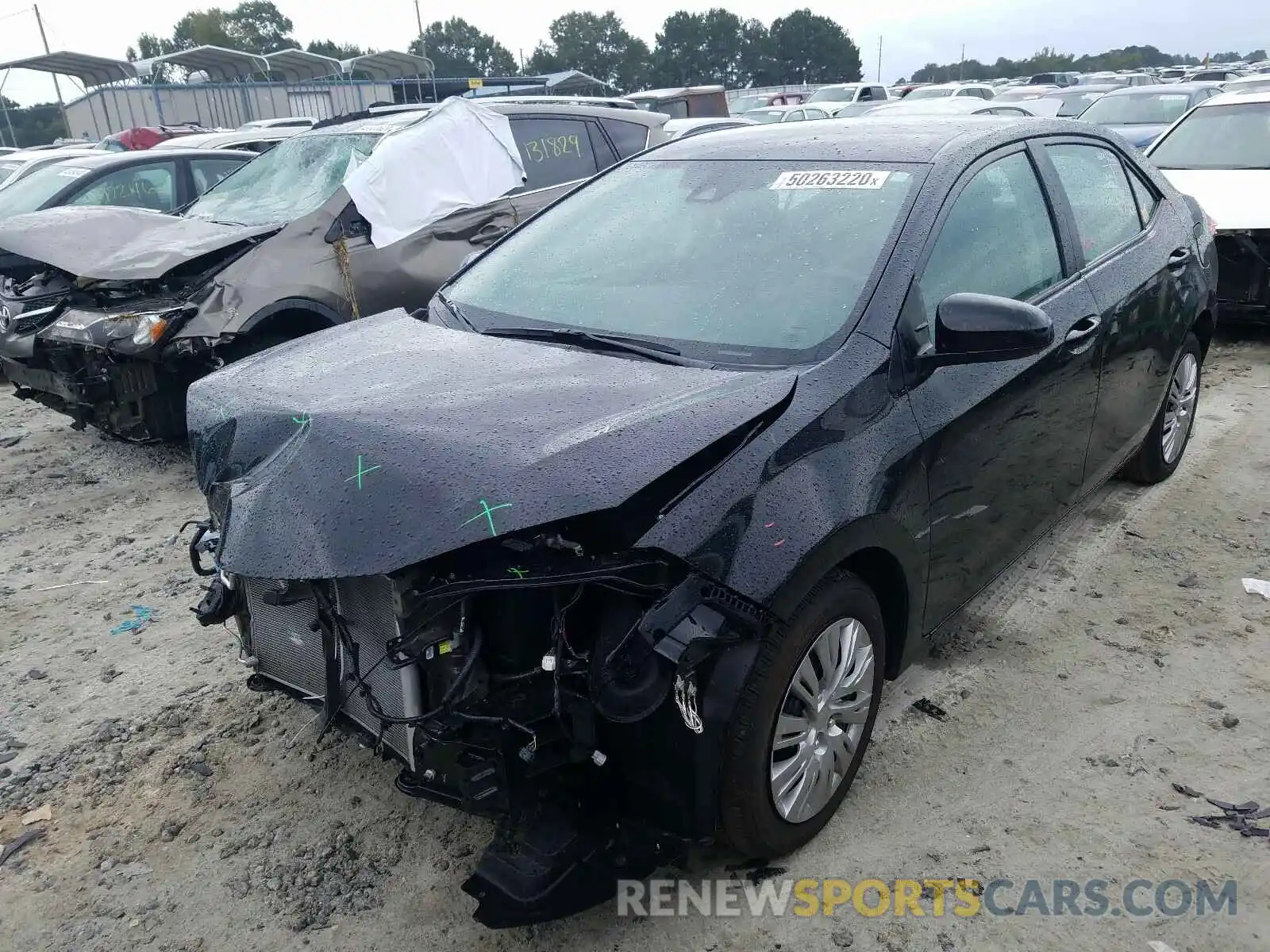 2 Photograph of a damaged car 2T1BURHE4KC198284 TOYOTA COROLLA 2019