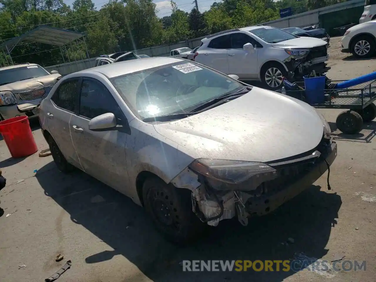 1 Photograph of a damaged car 2T1BURHE4KC198382 TOYOTA COROLLA 2019