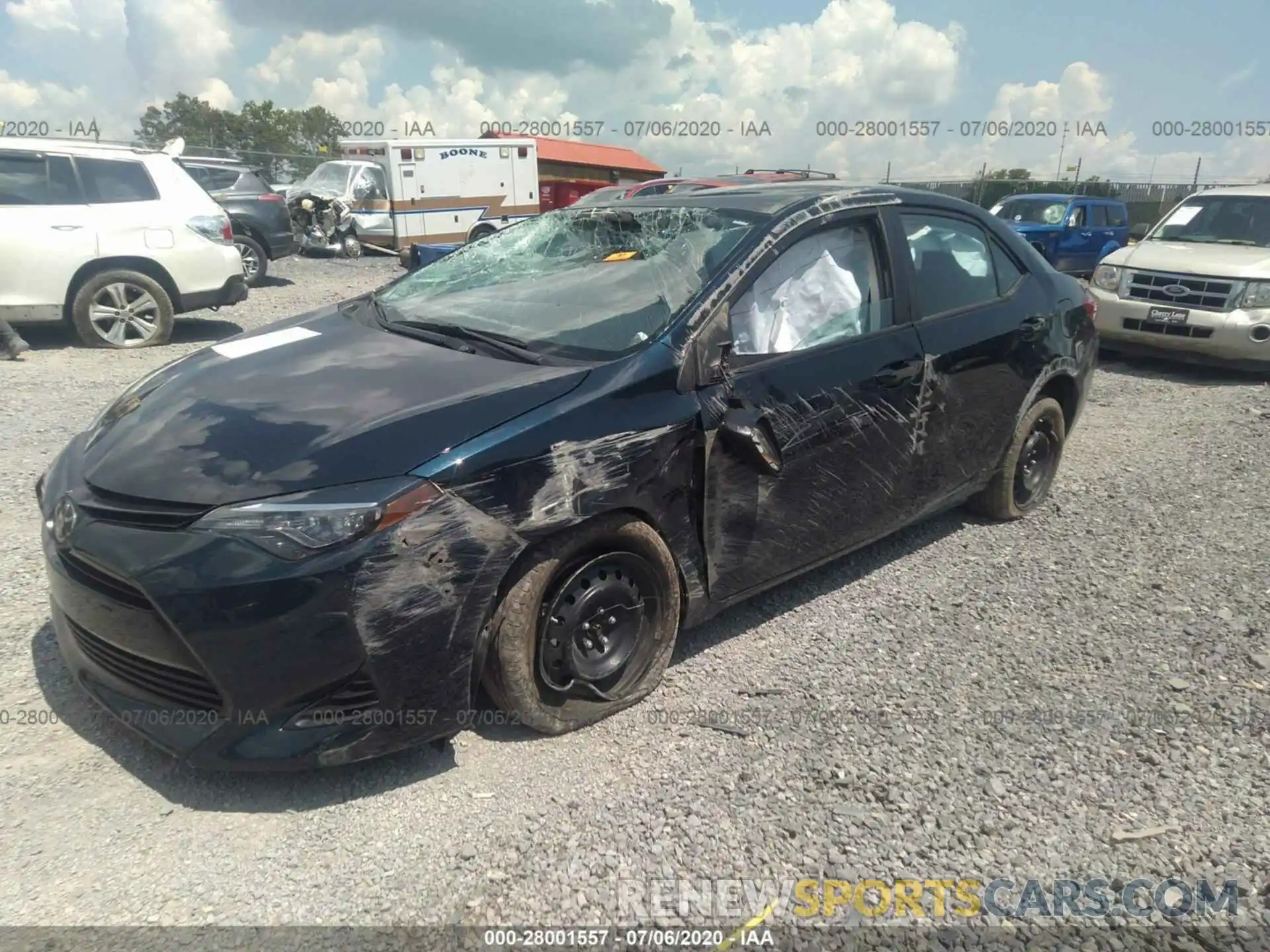 2 Photograph of a damaged car 2T1BURHE4KC198690 TOYOTA COROLLA 2019