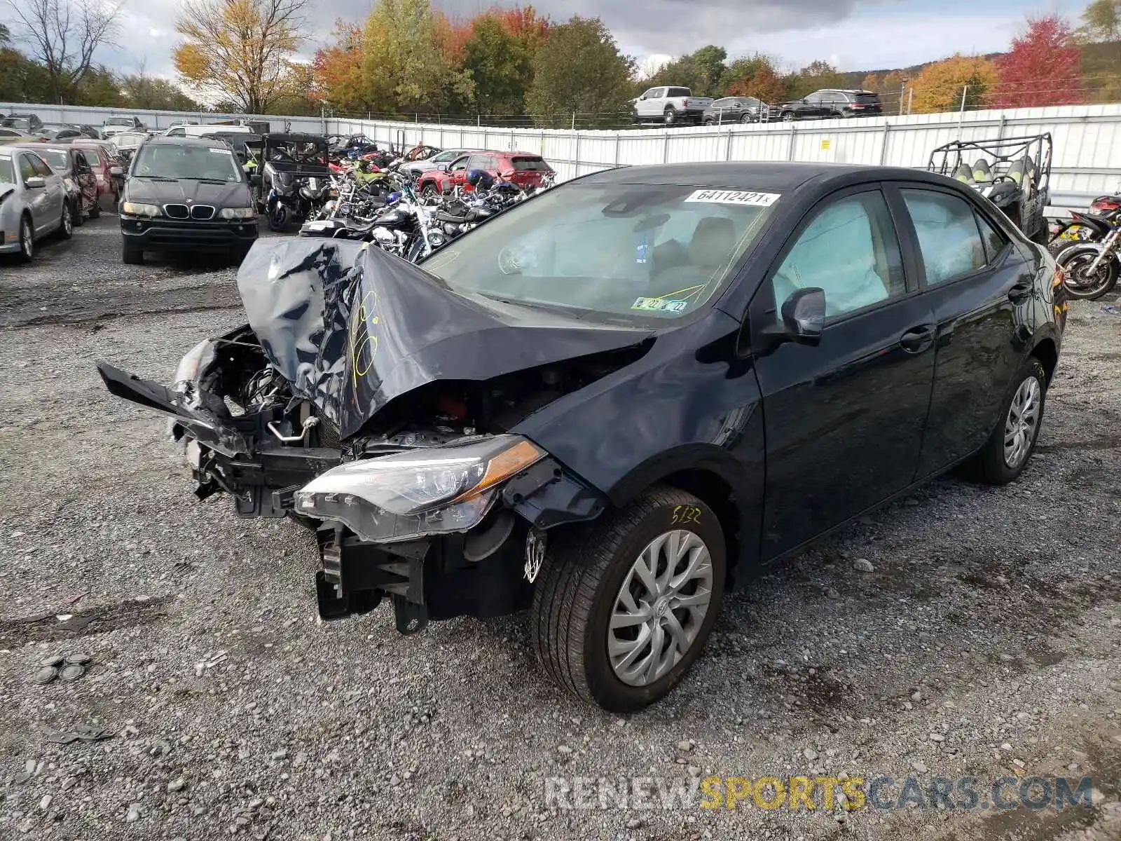 2 Photograph of a damaged car 2T1BURHE4KC199449 TOYOTA COROLLA 2019