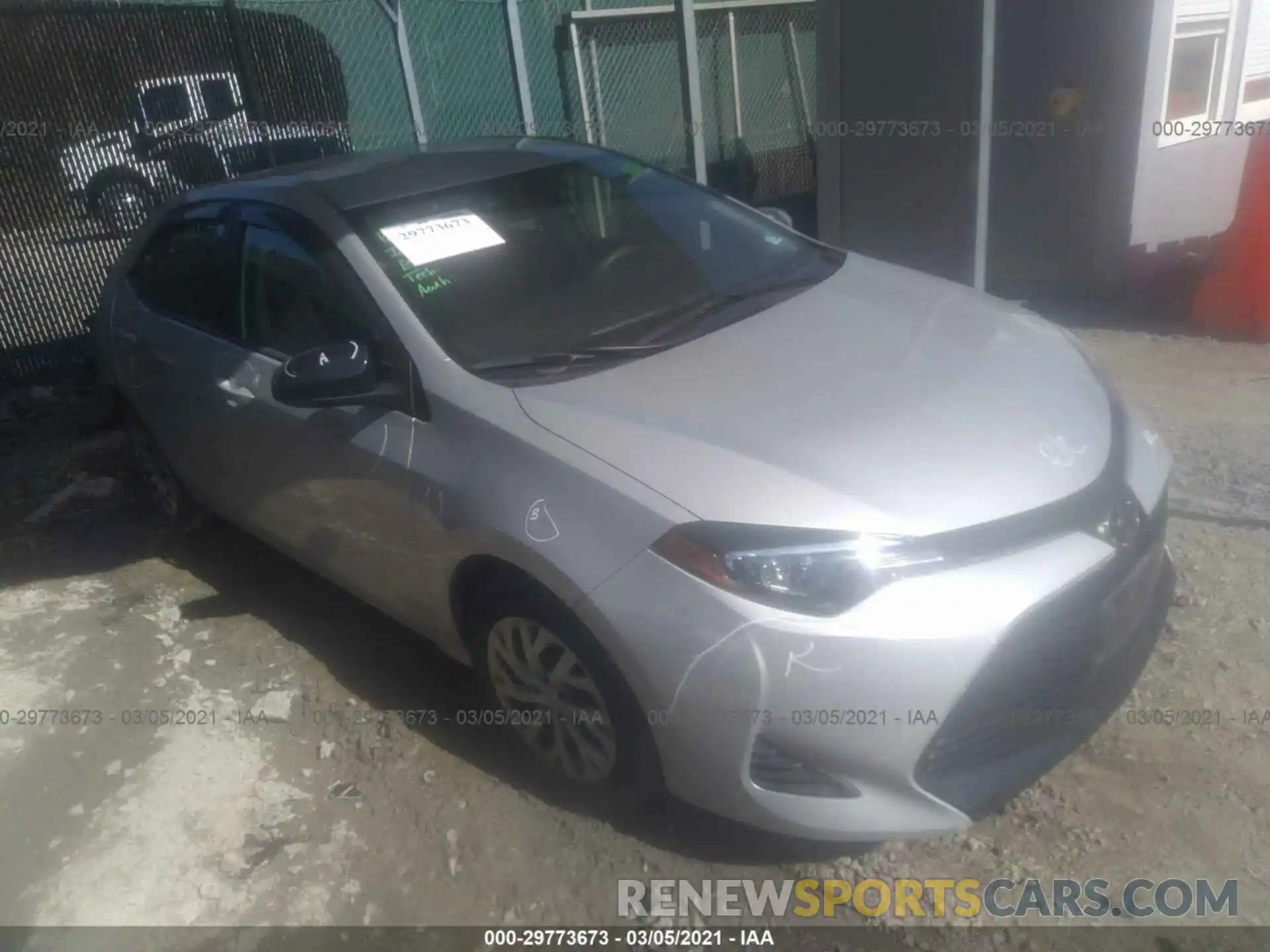 1 Photograph of a damaged car 2T1BURHE4KC200258 TOYOTA COROLLA 2019