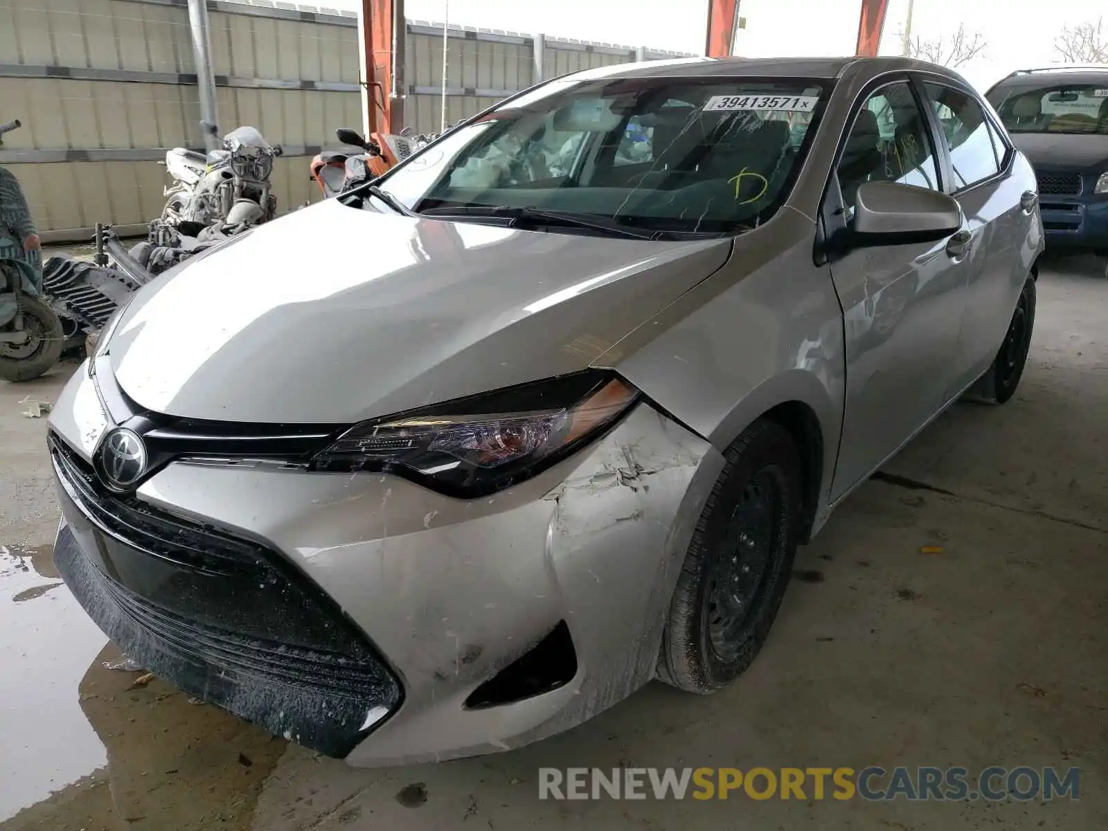 2 Photograph of a damaged car 2T1BURHE4KC201250 TOYOTA COROLLA 2019