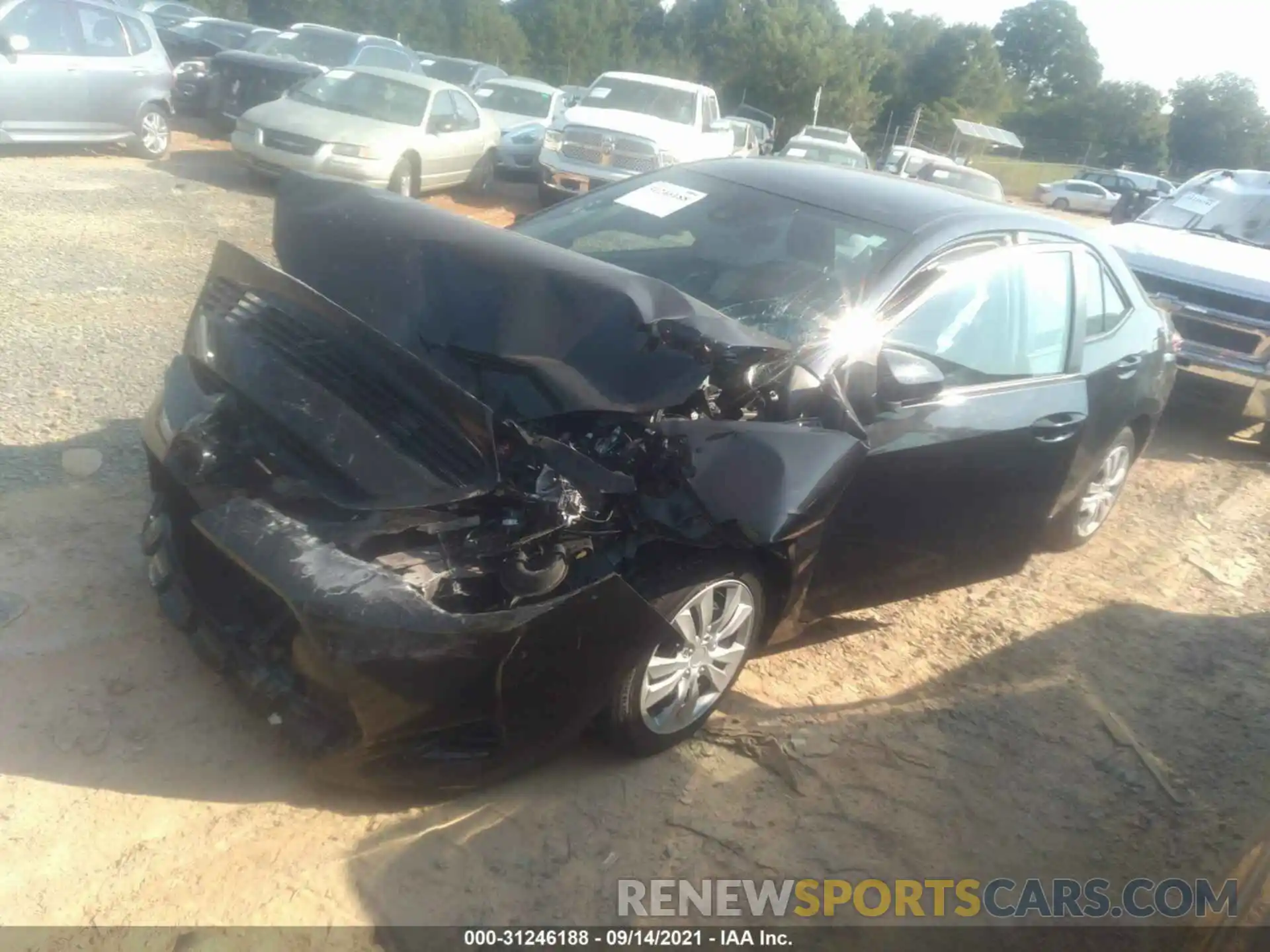 2 Photograph of a damaged car 2T1BURHE4KC202155 TOYOTA COROLLA 2019