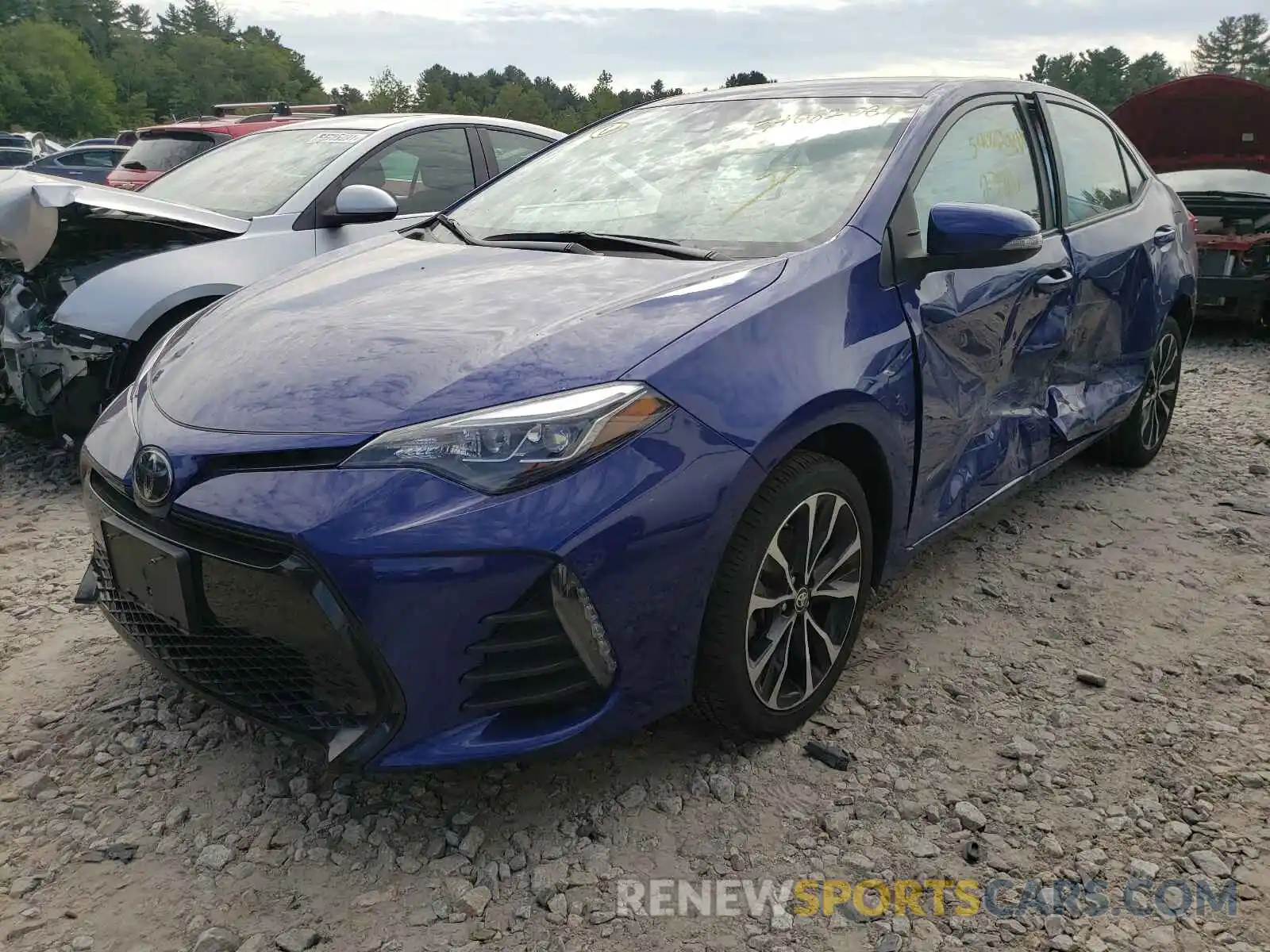 2 Photograph of a damaged car 2T1BURHE4KC202351 TOYOTA COROLLA 2019