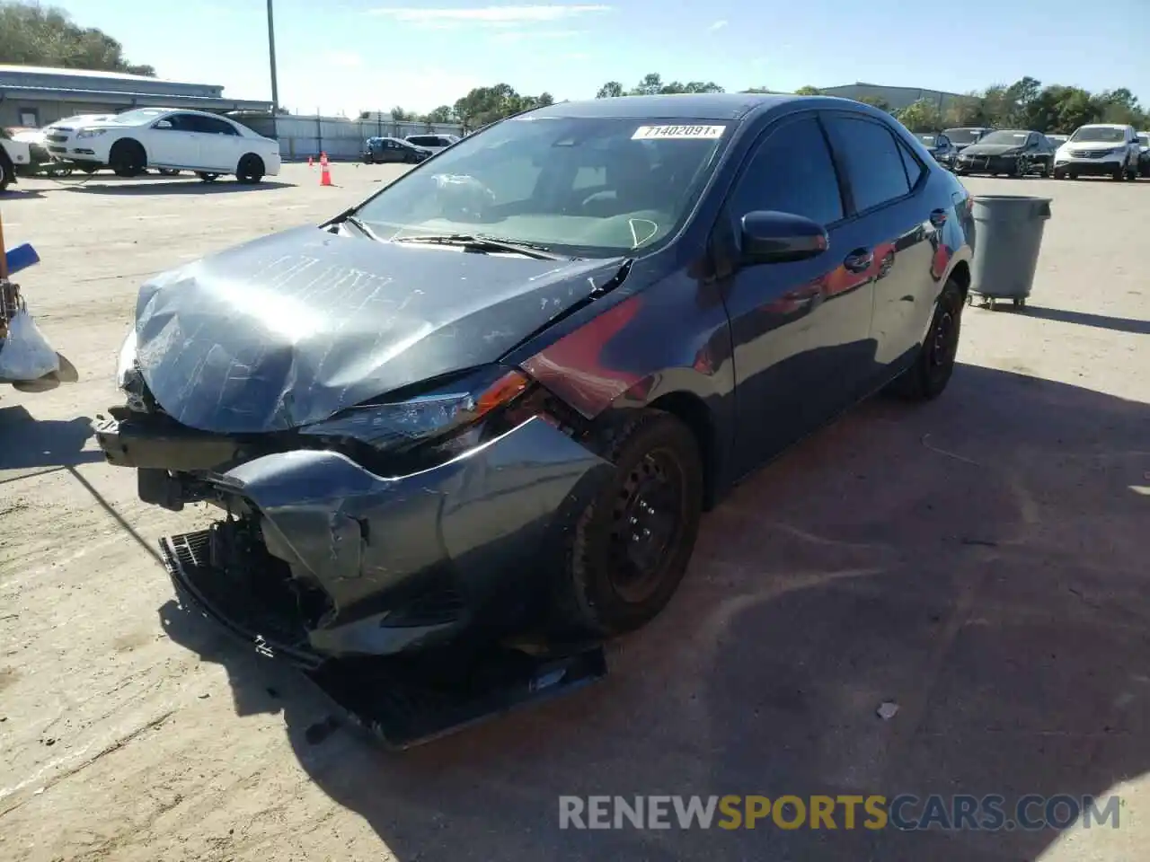 2 Photograph of a damaged car 2T1BURHE4KC202575 TOYOTA COROLLA 2019