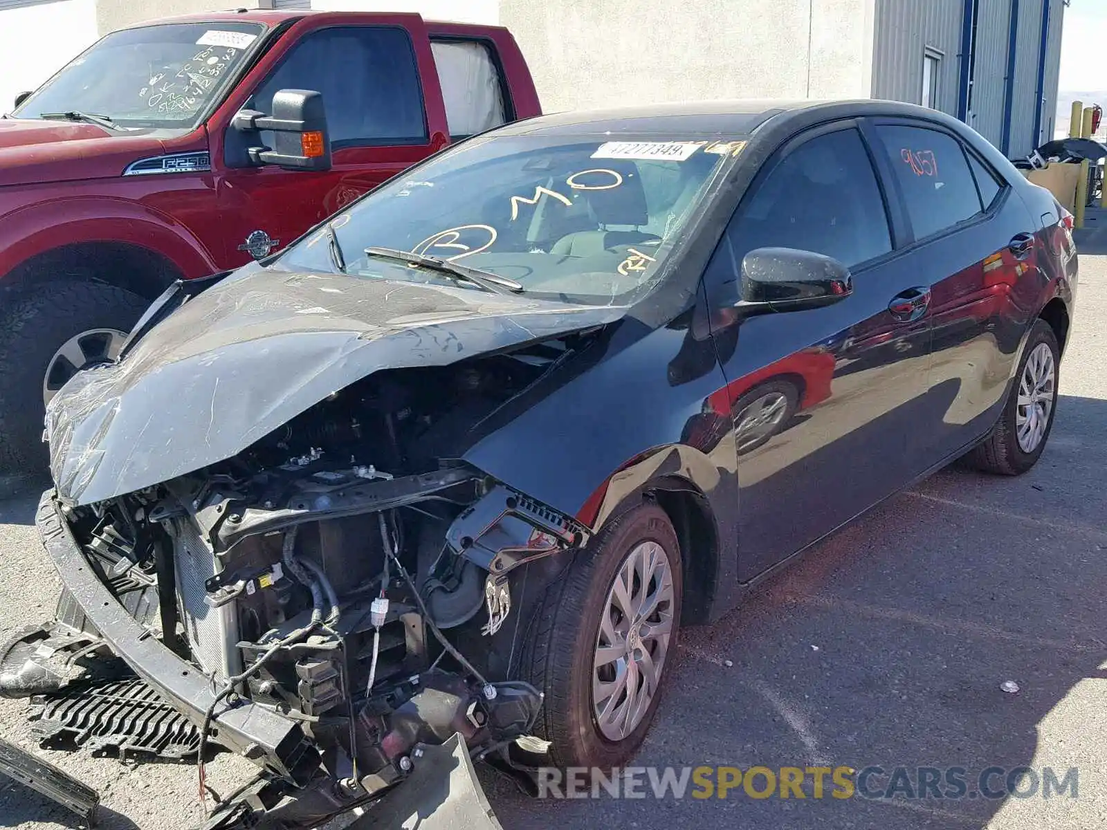 2 Photograph of a damaged car 2T1BURHE4KC203001 TOYOTA COROLLA 2019