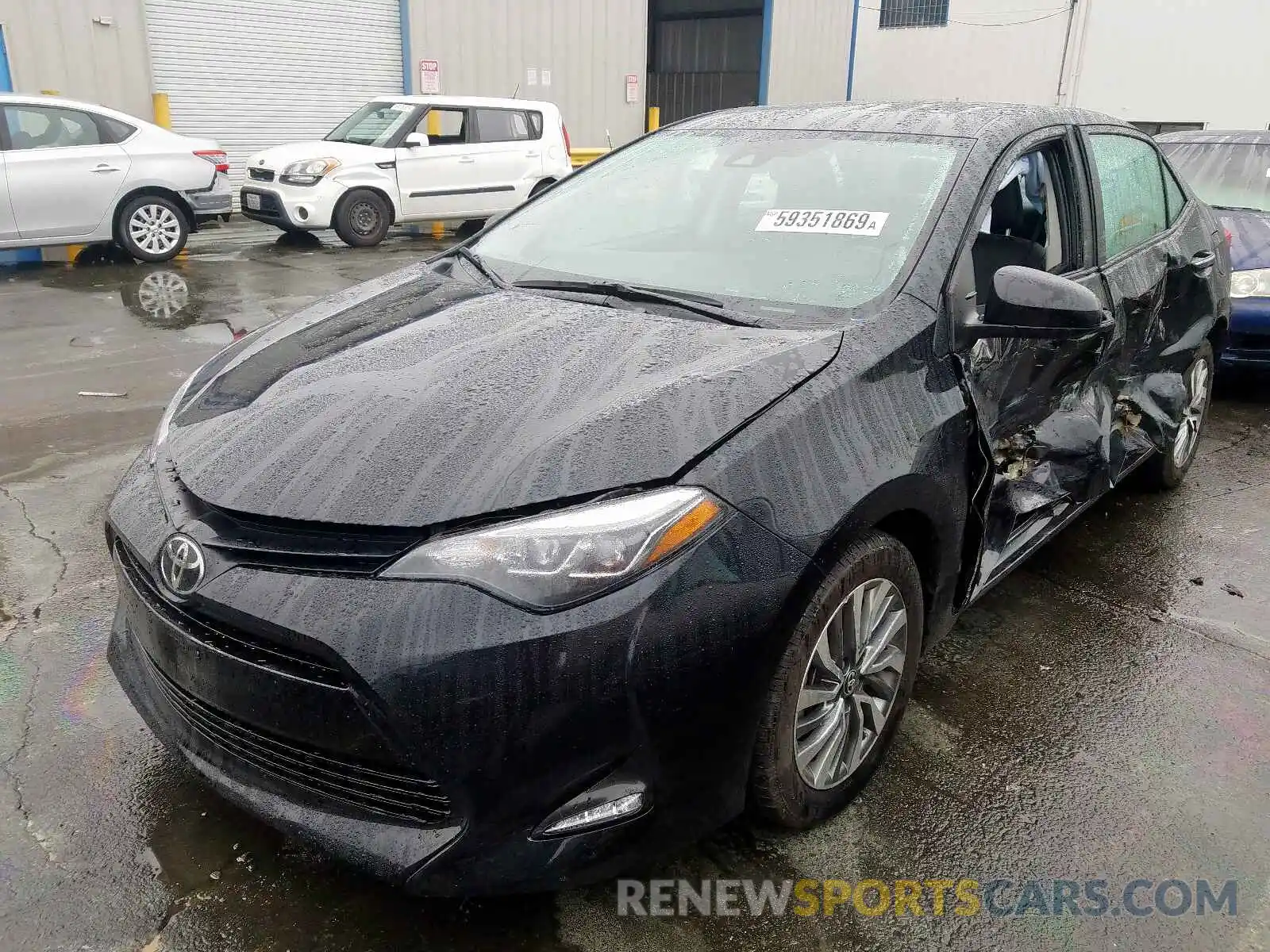 2 Photograph of a damaged car 2T1BURHE4KC203127 TOYOTA COROLLA 2019