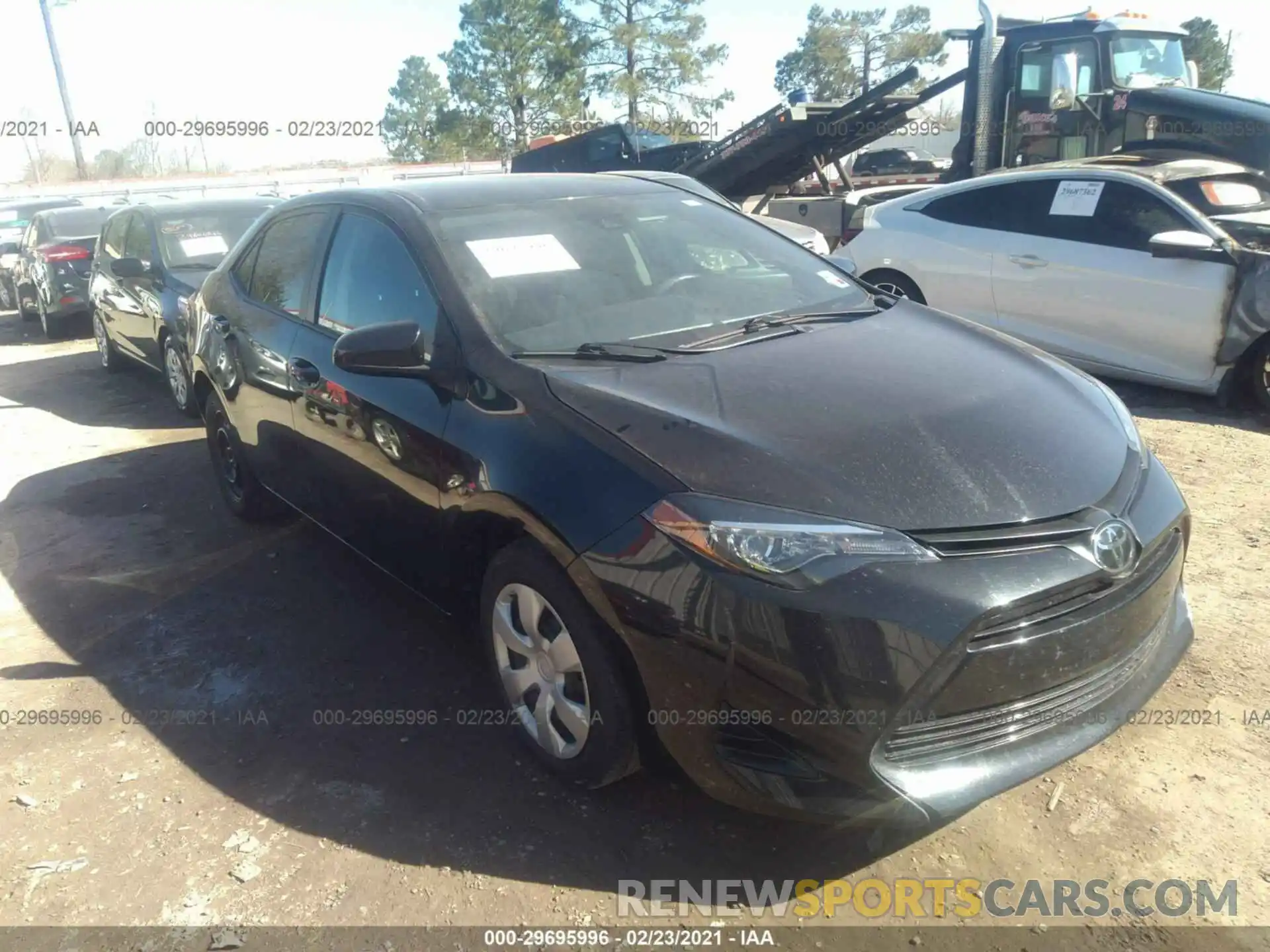 1 Photograph of a damaged car 2T1BURHE4KC203550 TOYOTA COROLLA 2019