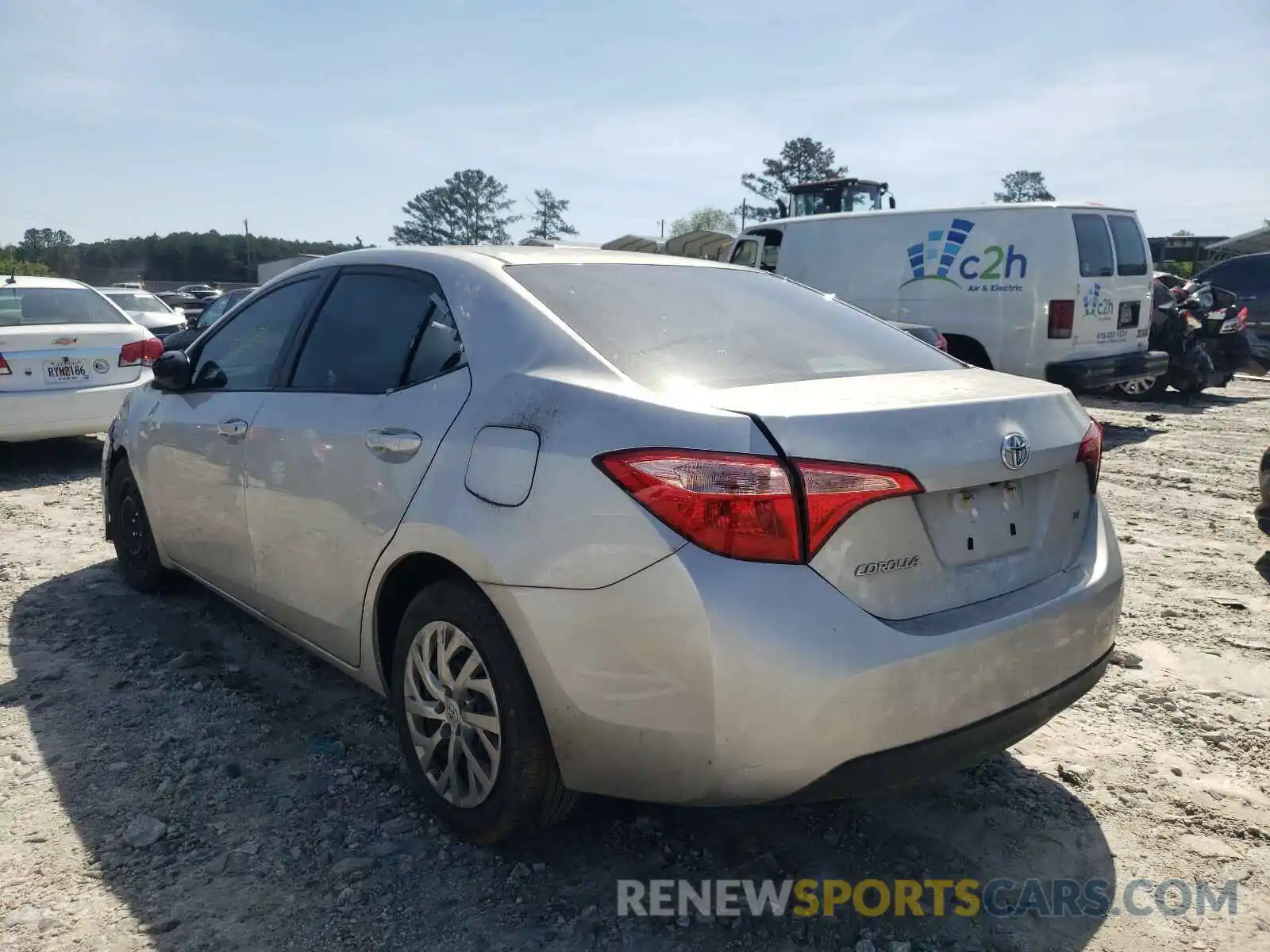 3 Photograph of a damaged car 2T1BURHE4KC204262 TOYOTA COROLLA 2019