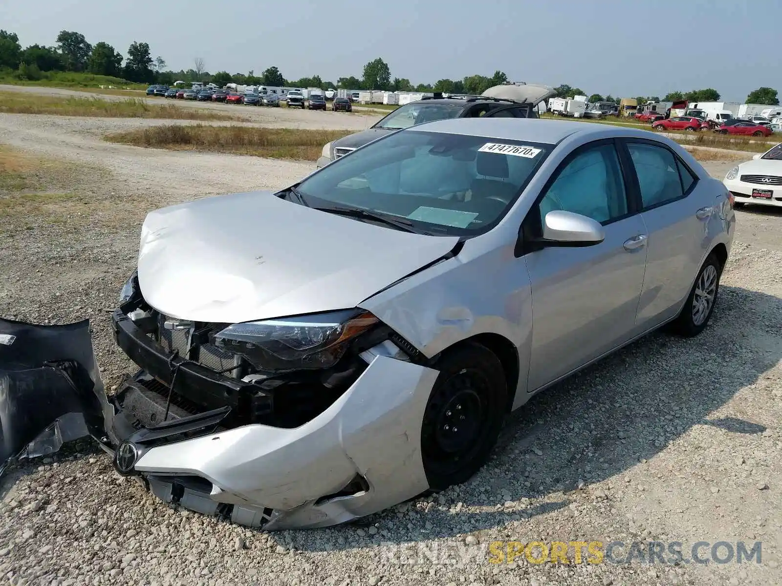 2 Фотография поврежденного автомобиля 2T1BURHE4KC204388 TOYOTA COROLLA 2019