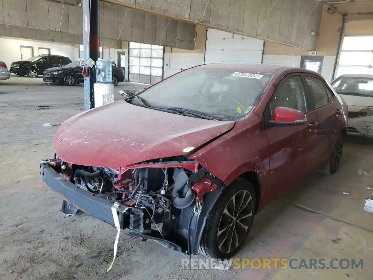 2 Photograph of a damaged car 2T1BURHE4KC205038 TOYOTA COROLLA 2019