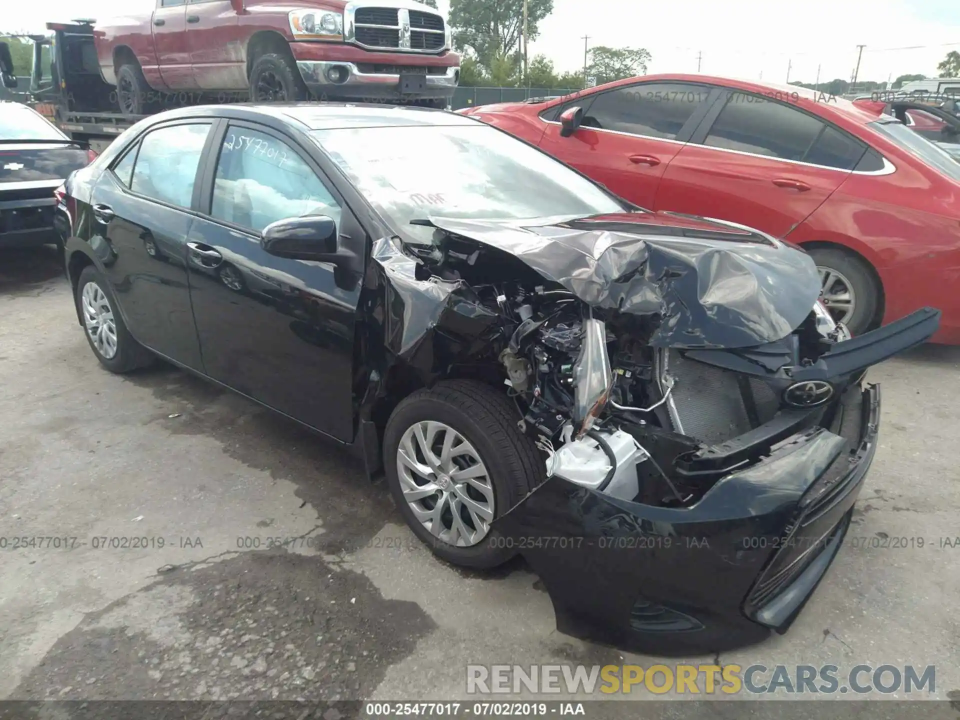 1 Photograph of a damaged car 2T1BURHE4KC205198 TOYOTA COROLLA 2019