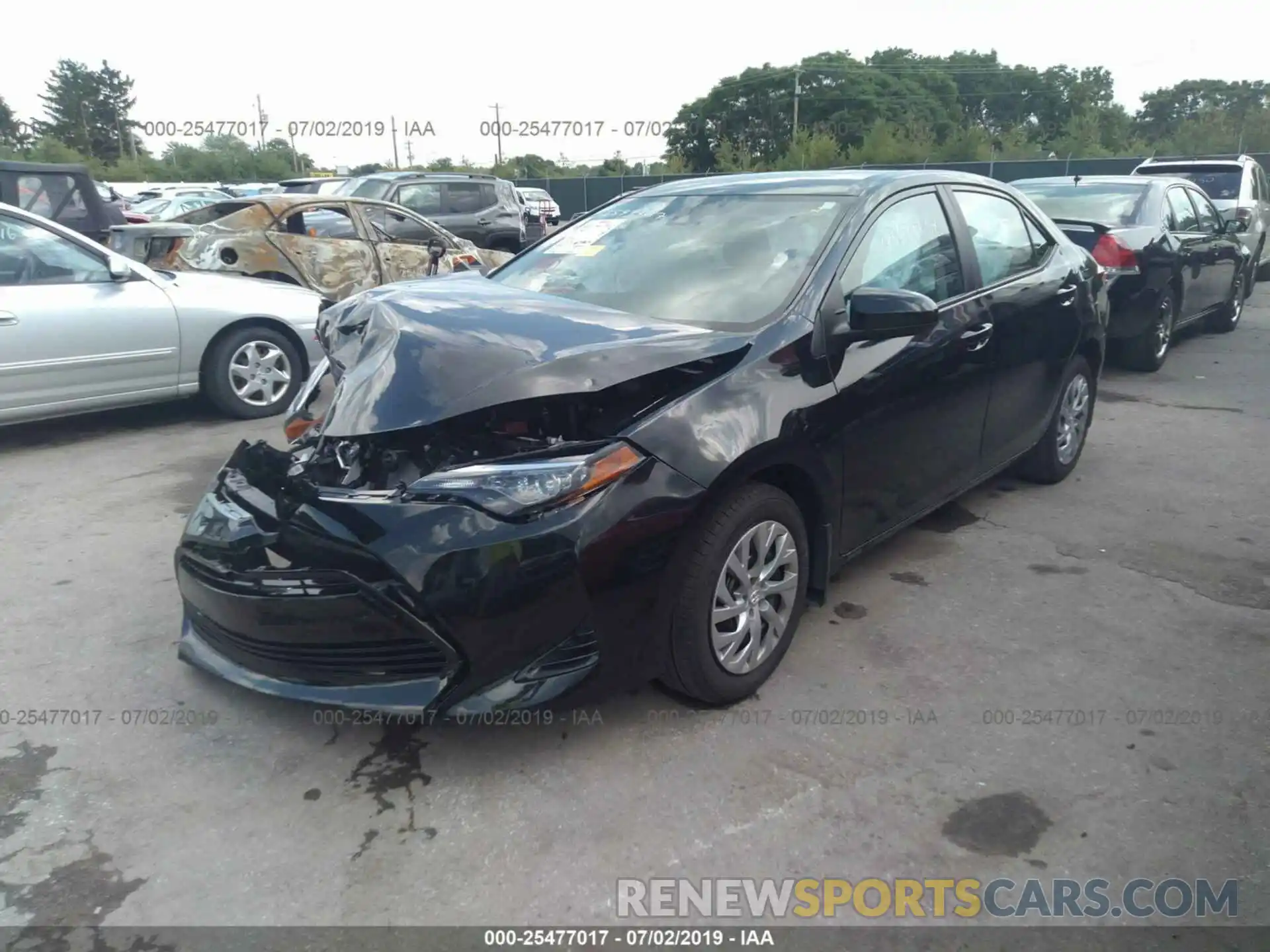 2 Photograph of a damaged car 2T1BURHE4KC205198 TOYOTA COROLLA 2019