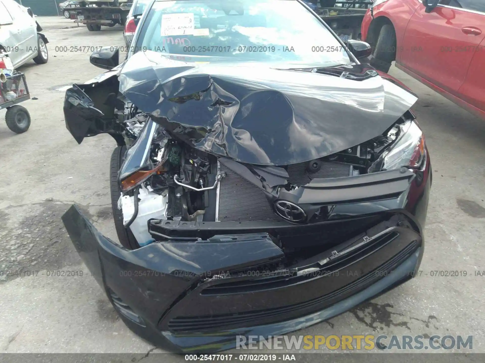 6 Photograph of a damaged car 2T1BURHE4KC205198 TOYOTA COROLLA 2019