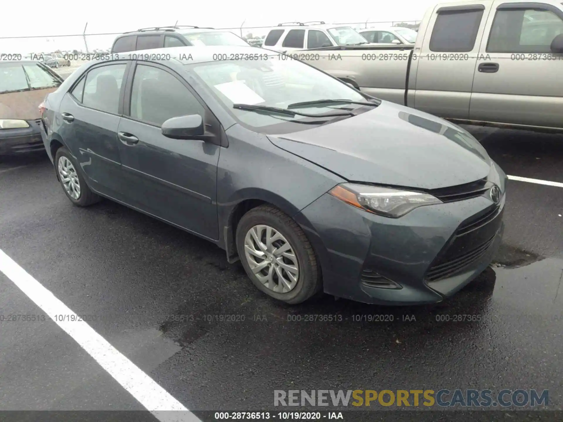 1 Photograph of a damaged car 2T1BURHE4KC205203 TOYOTA COROLLA 2019