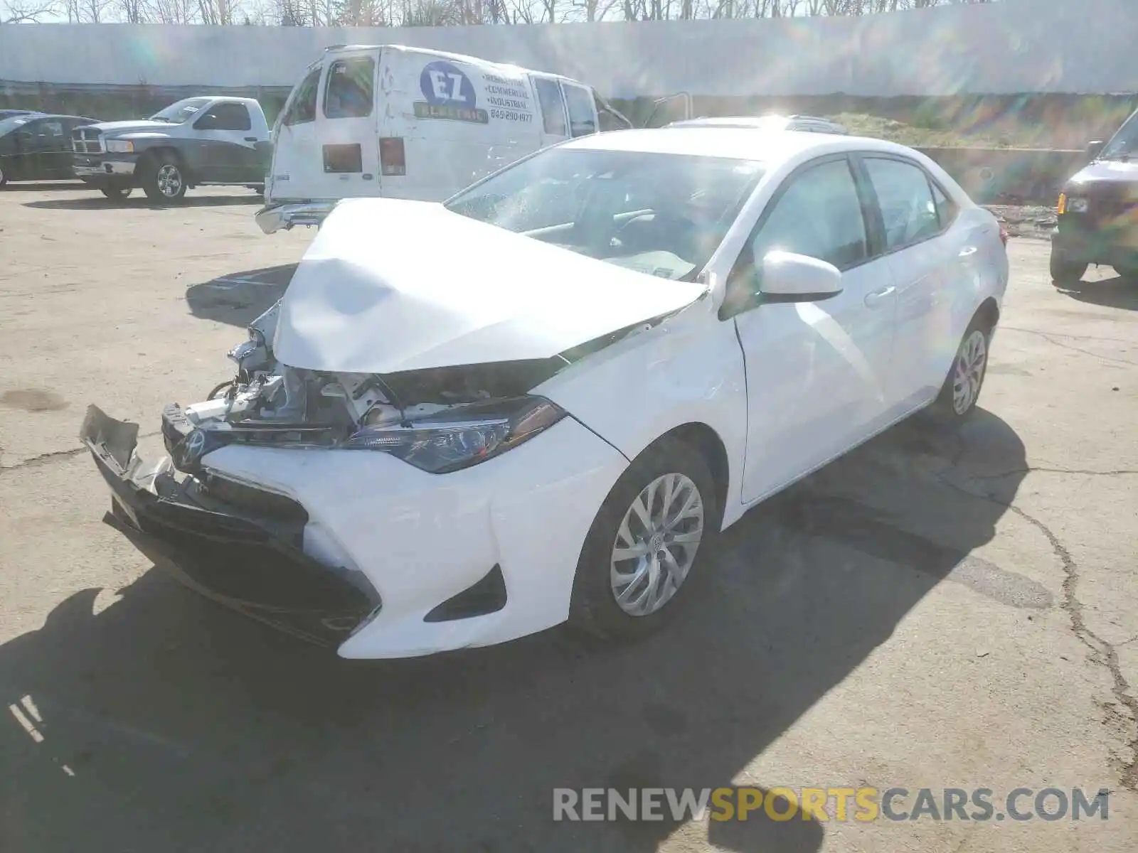 2 Photograph of a damaged car 2T1BURHE4KC205377 TOYOTA COROLLA 2019