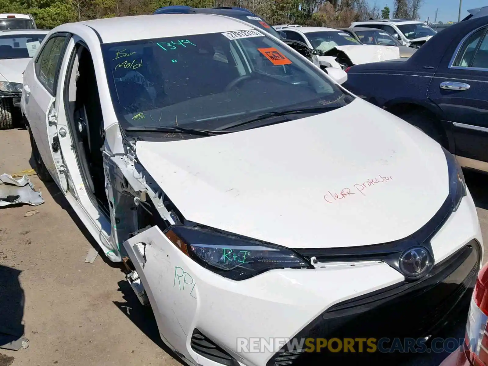 1 Photograph of a damaged car 2T1BURHE4KC205668 TOYOTA COROLLA 2019