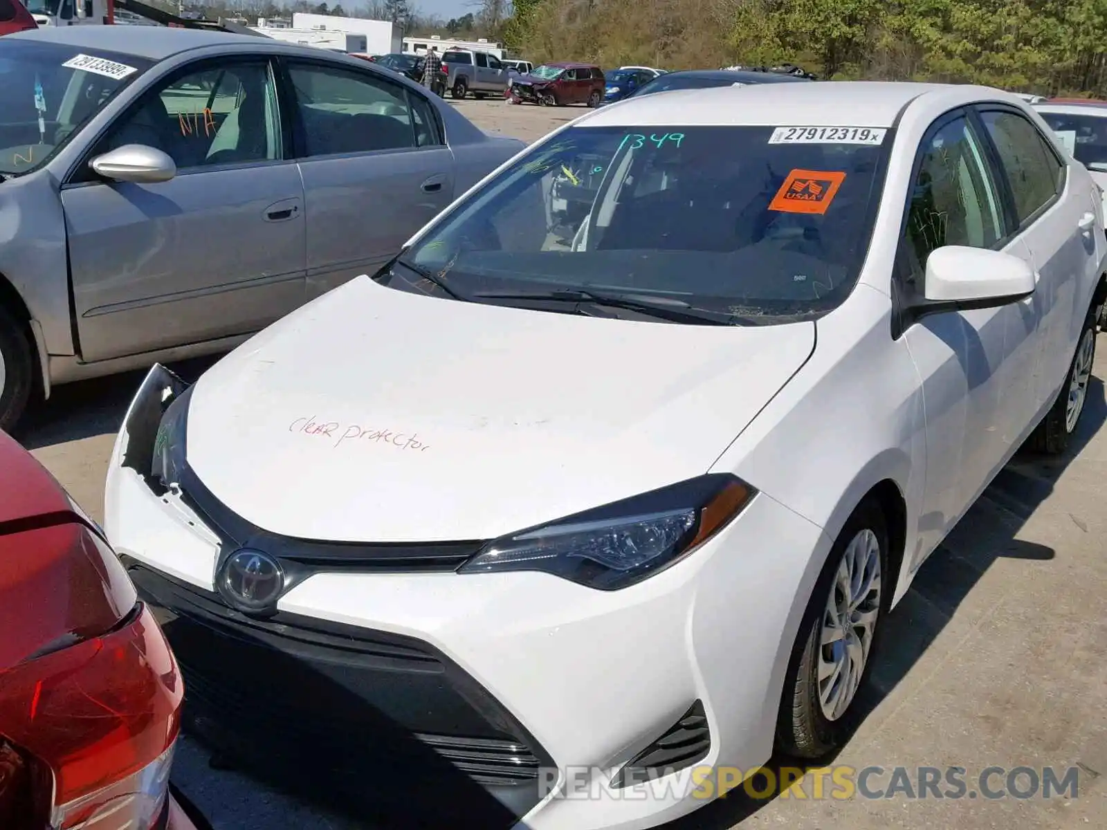 2 Photograph of a damaged car 2T1BURHE4KC205668 TOYOTA COROLLA 2019