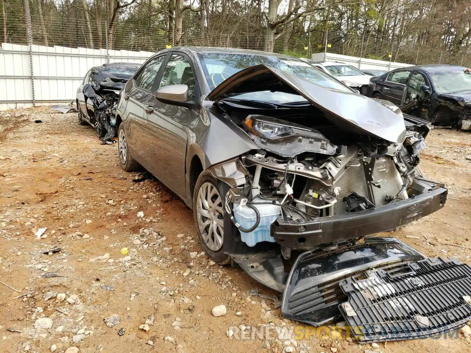 1 Photograph of a damaged car 2T1BURHE4KC205735 TOYOTA COROLLA 2019