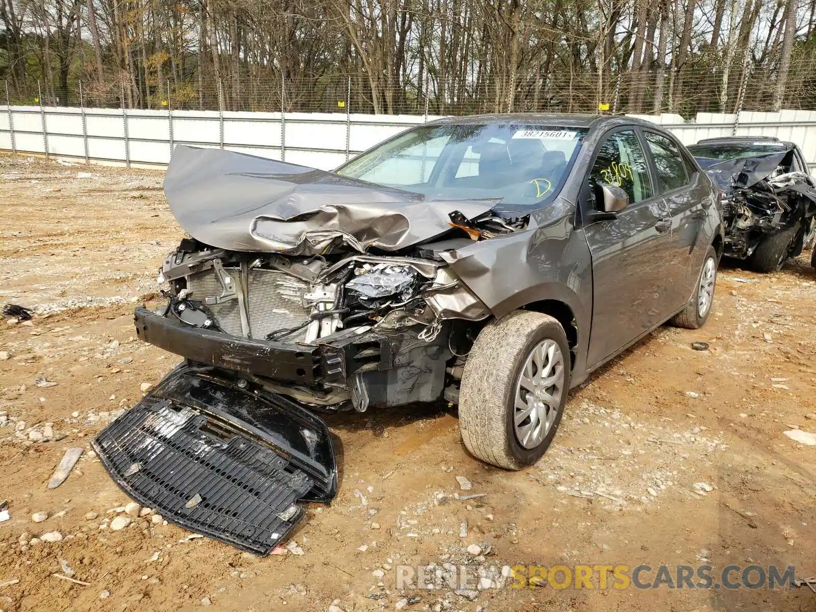 2 Photograph of a damaged car 2T1BURHE4KC205735 TOYOTA COROLLA 2019