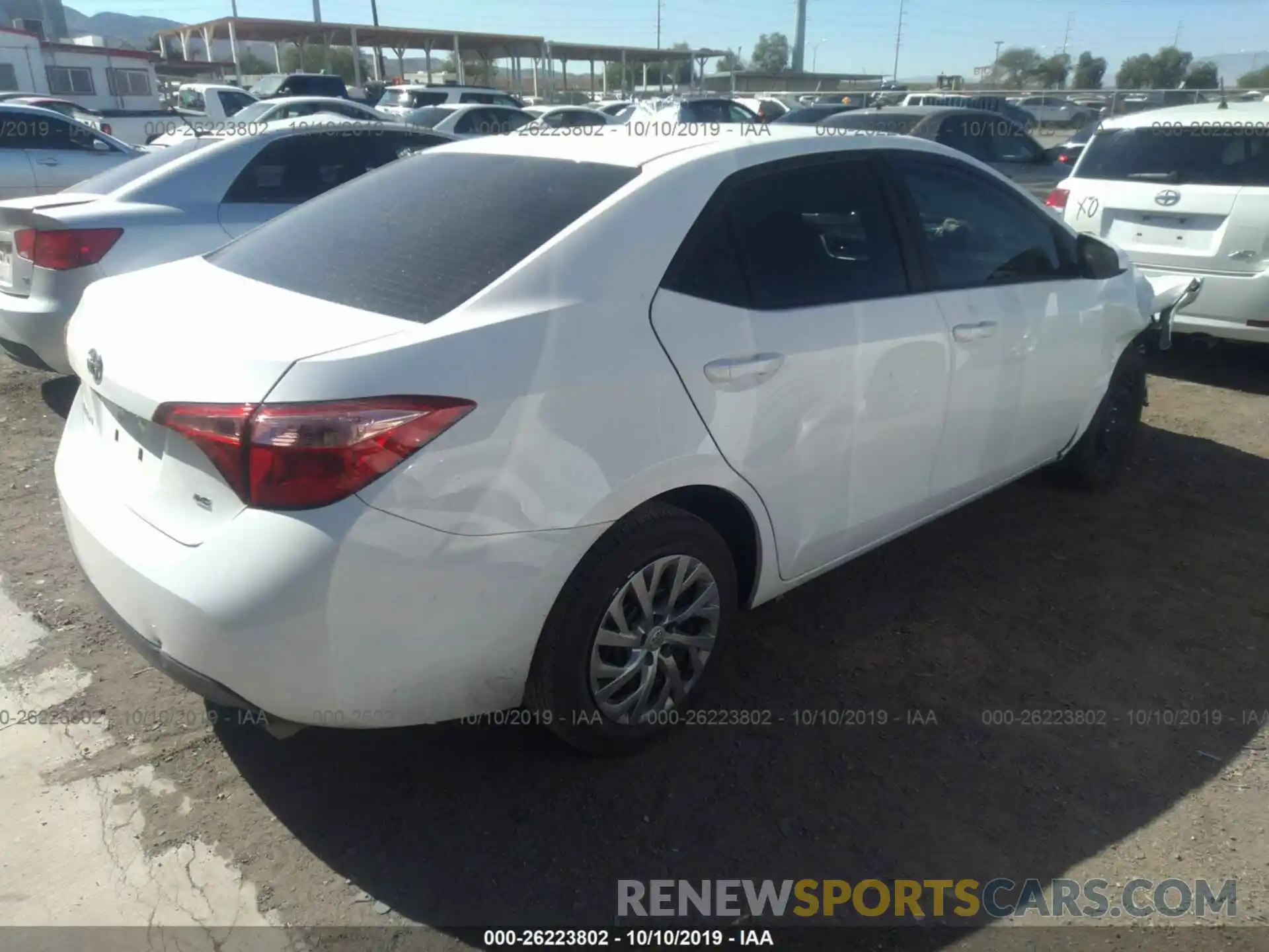 8 Photograph of a damaged car 2T1BURHE4KC205783 TOYOTA COROLLA 2019