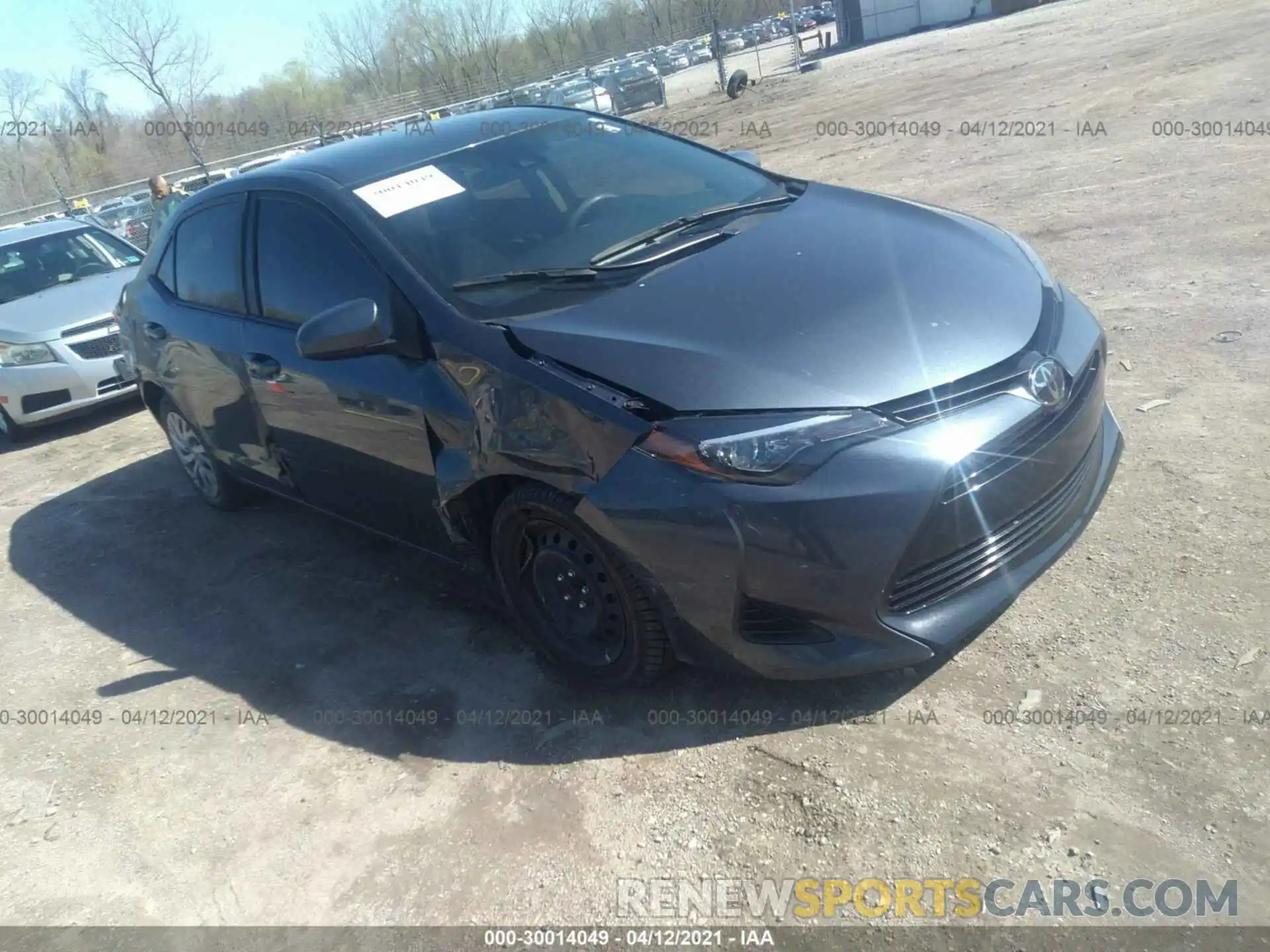 1 Photograph of a damaged car 2T1BURHE4KC205864 TOYOTA COROLLA 2019