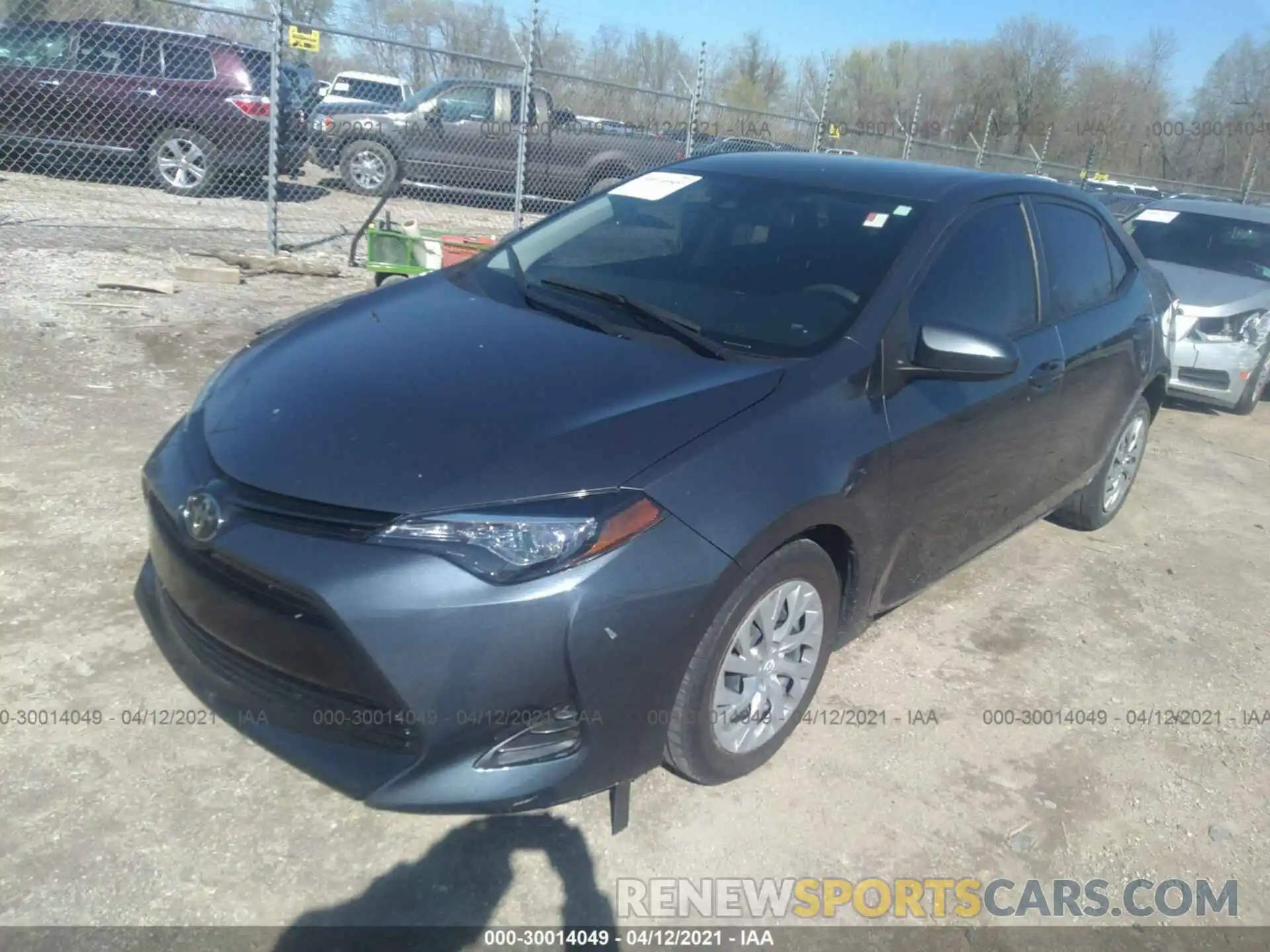 2 Photograph of a damaged car 2T1BURHE4KC205864 TOYOTA COROLLA 2019