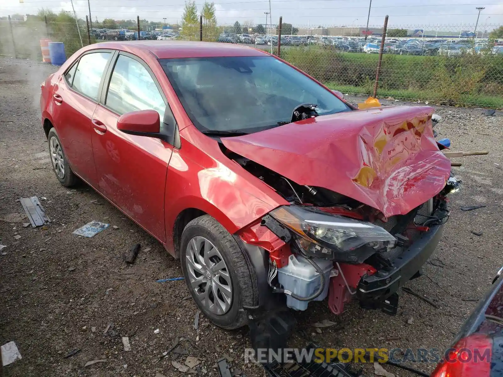 1 Photograph of a damaged car 2T1BURHE4KC205931 TOYOTA COROLLA 2019