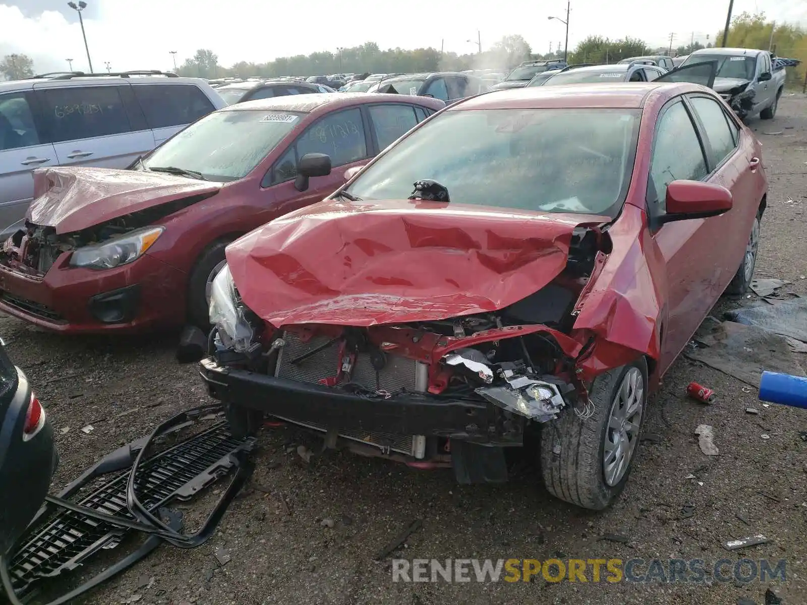 2 Photograph of a damaged car 2T1BURHE4KC205931 TOYOTA COROLLA 2019