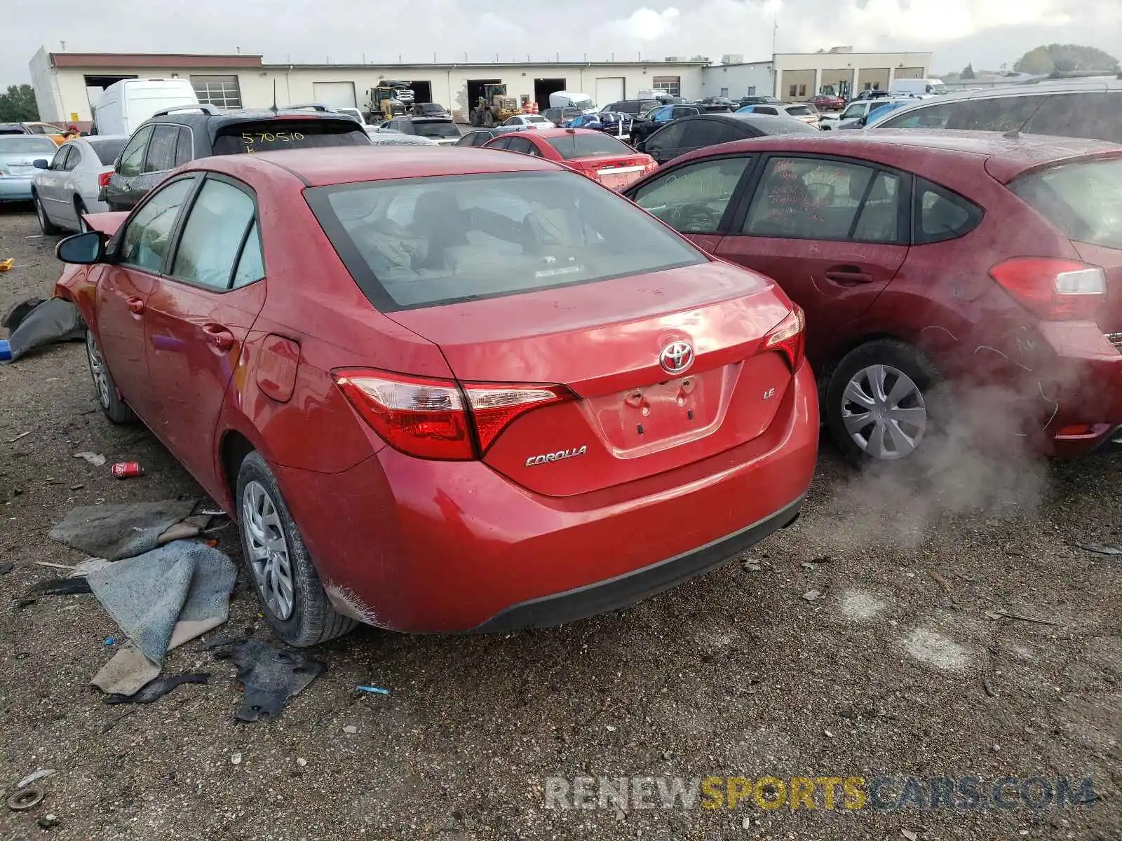 3 Photograph of a damaged car 2T1BURHE4KC205931 TOYOTA COROLLA 2019