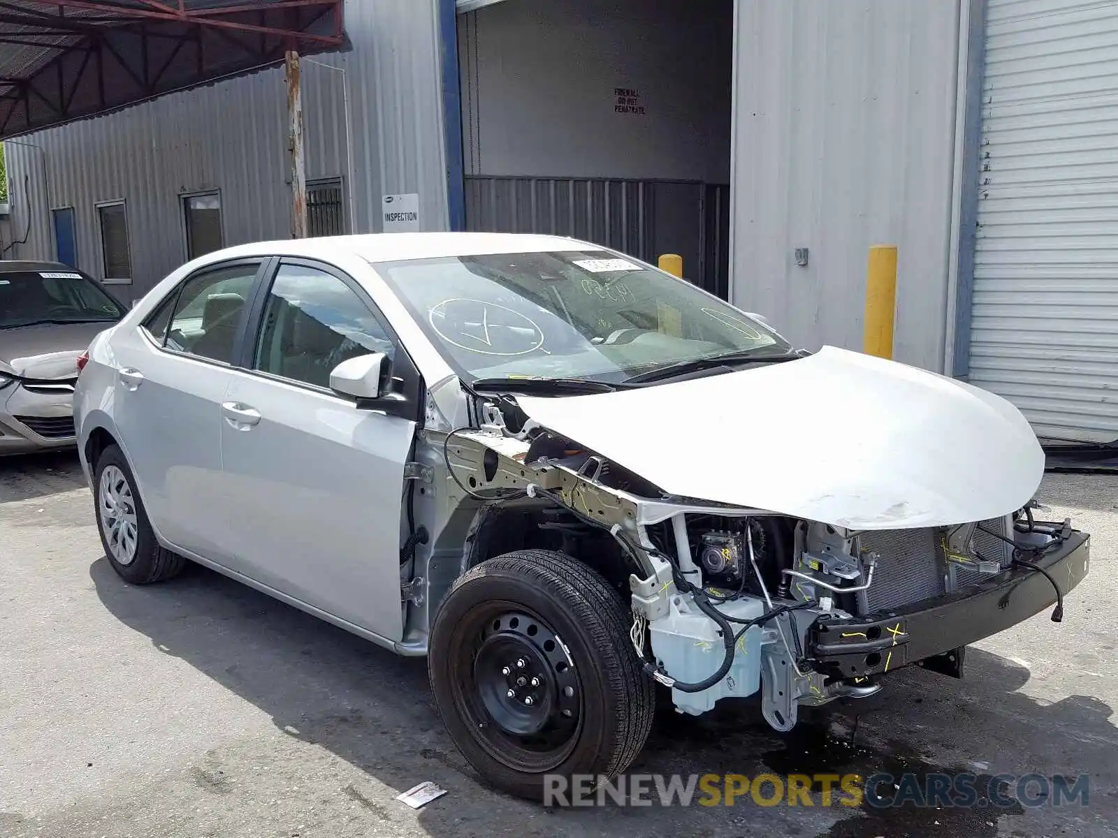 1 Photograph of a damaged car 2T1BURHE4KC206173 TOYOTA COROLLA 2019