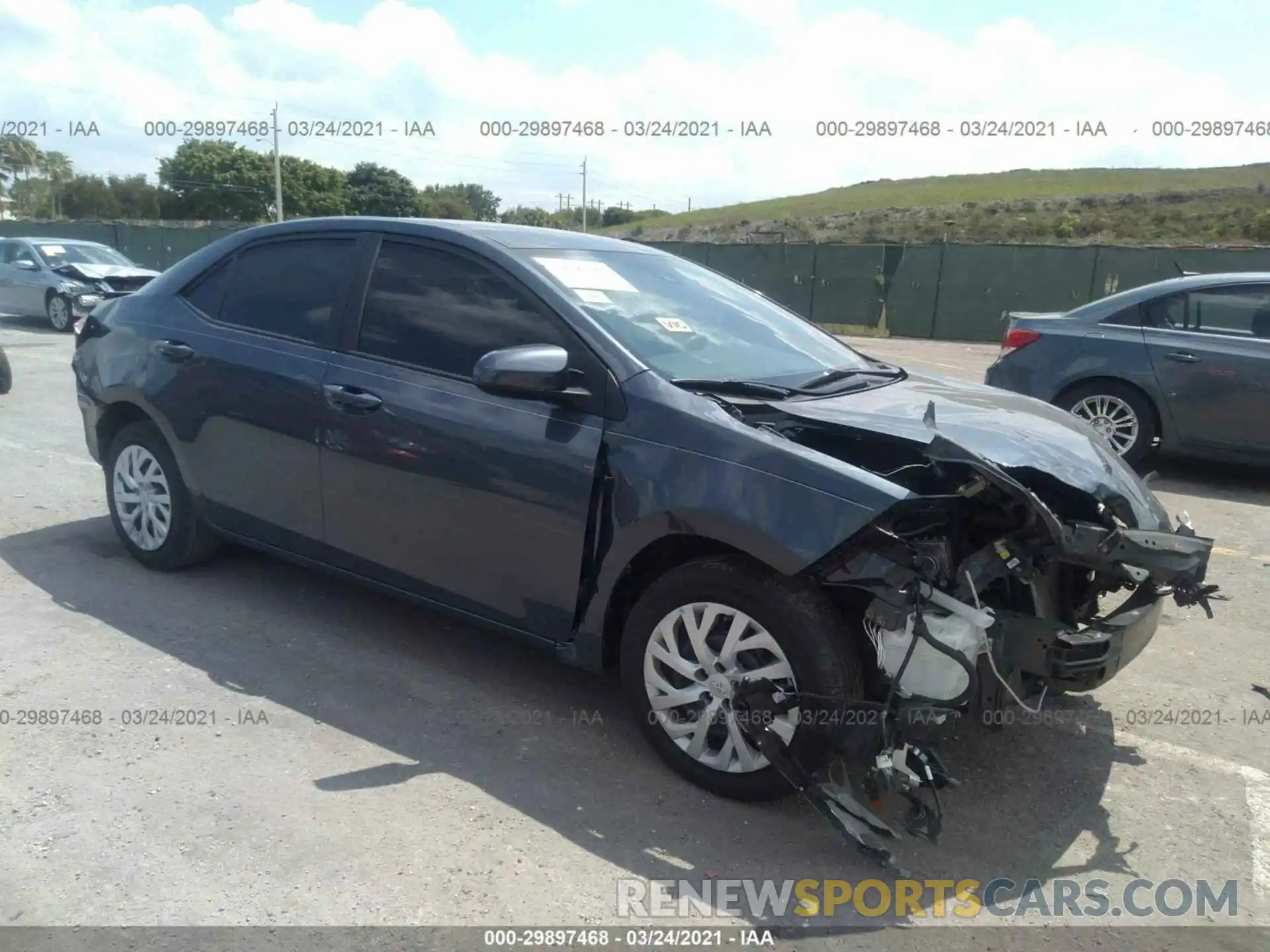 1 Photograph of a damaged car 2T1BURHE4KC206223 TOYOTA COROLLA 2019