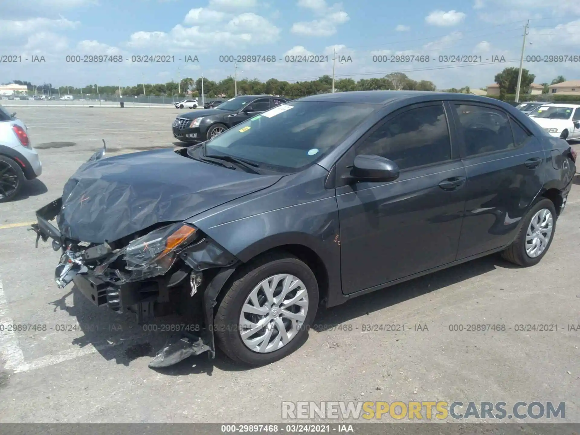 2 Photograph of a damaged car 2T1BURHE4KC206223 TOYOTA COROLLA 2019