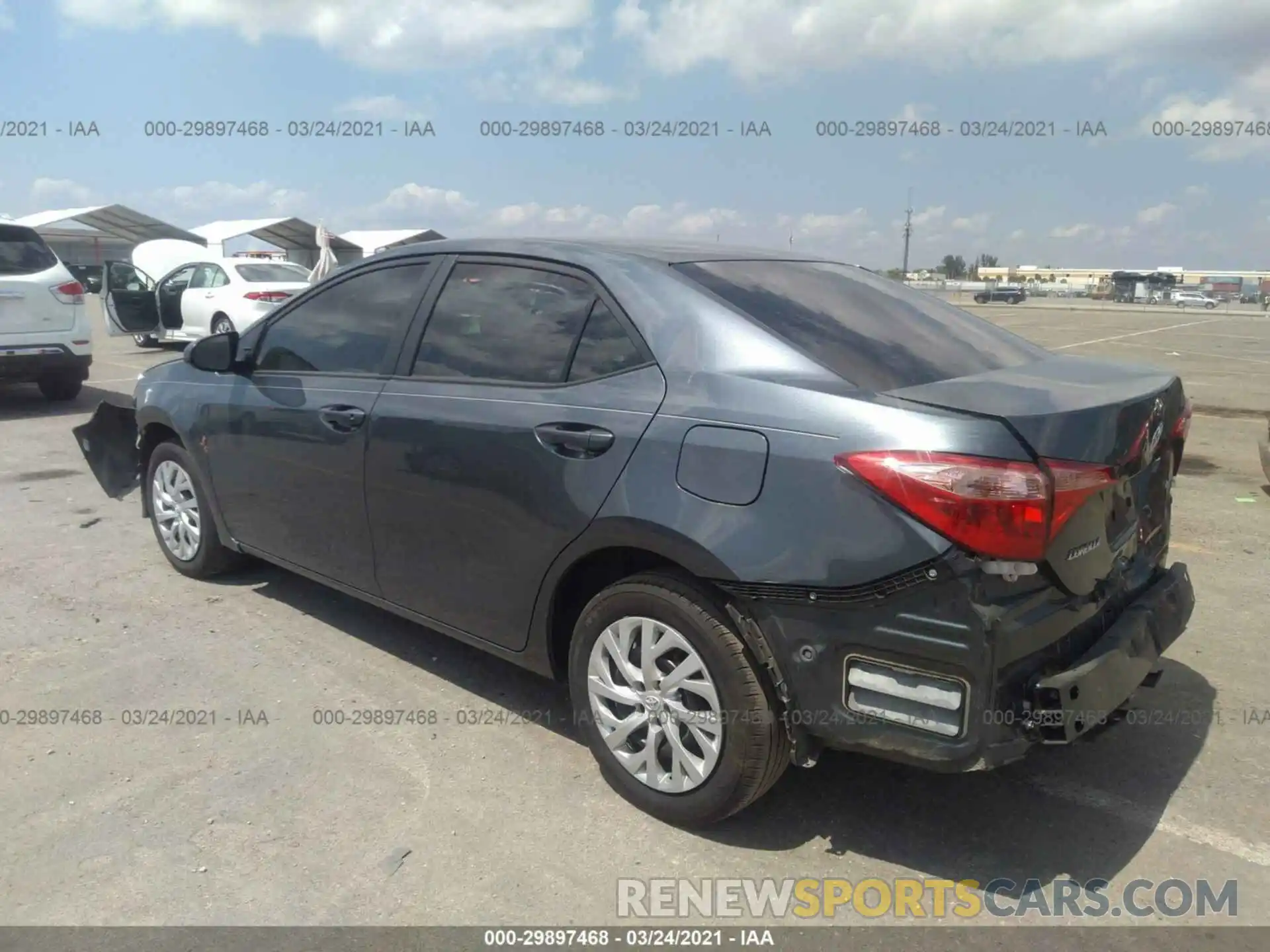 3 Photograph of a damaged car 2T1BURHE4KC206223 TOYOTA COROLLA 2019